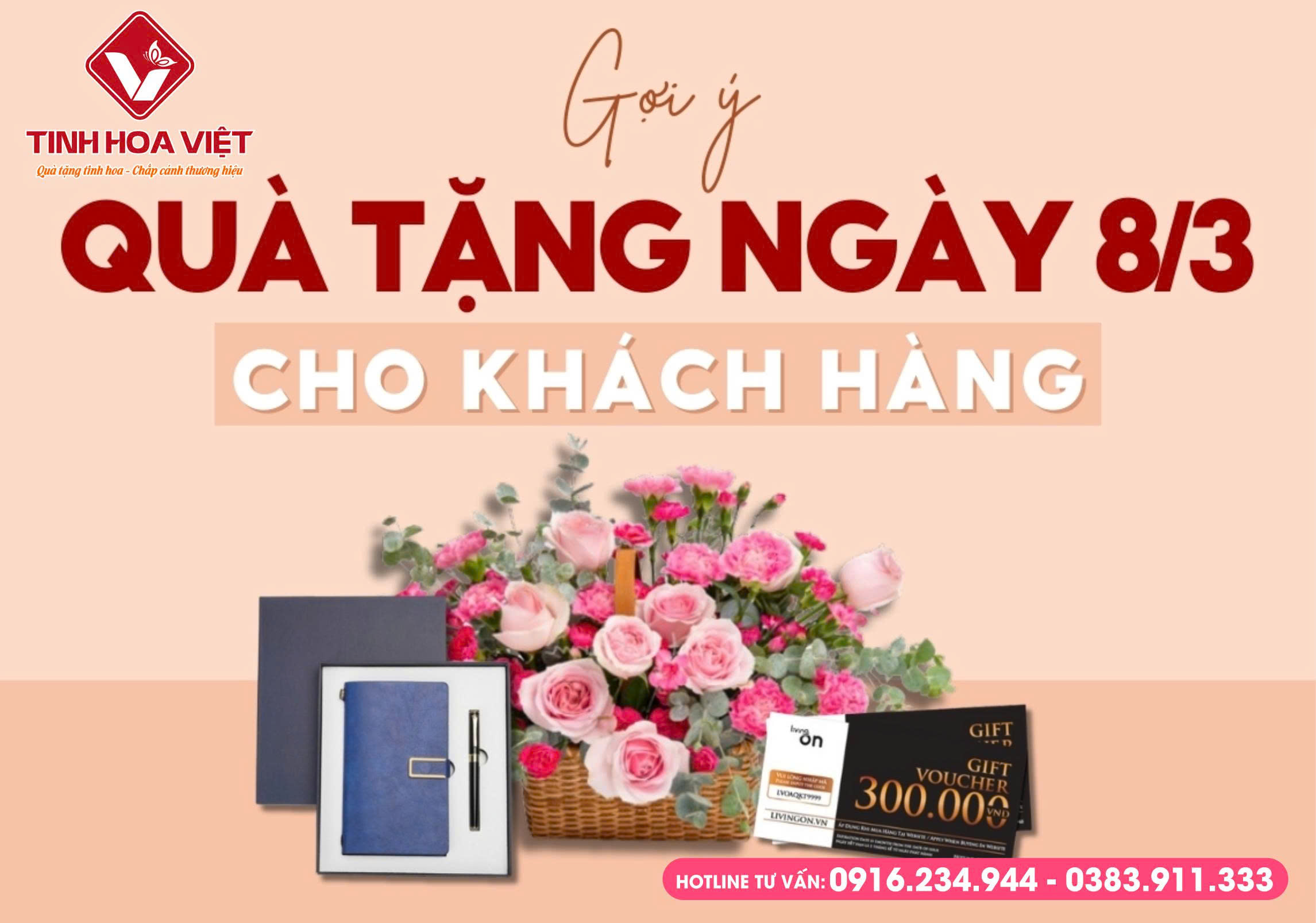 Quà Tặng 8/3 Cho Nhân Viên & Khách Hàng In Ấn Theo Yêu Cầu