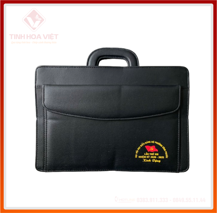 mẫu cặp da quà tặng đại hội đảng bộ cao cấp