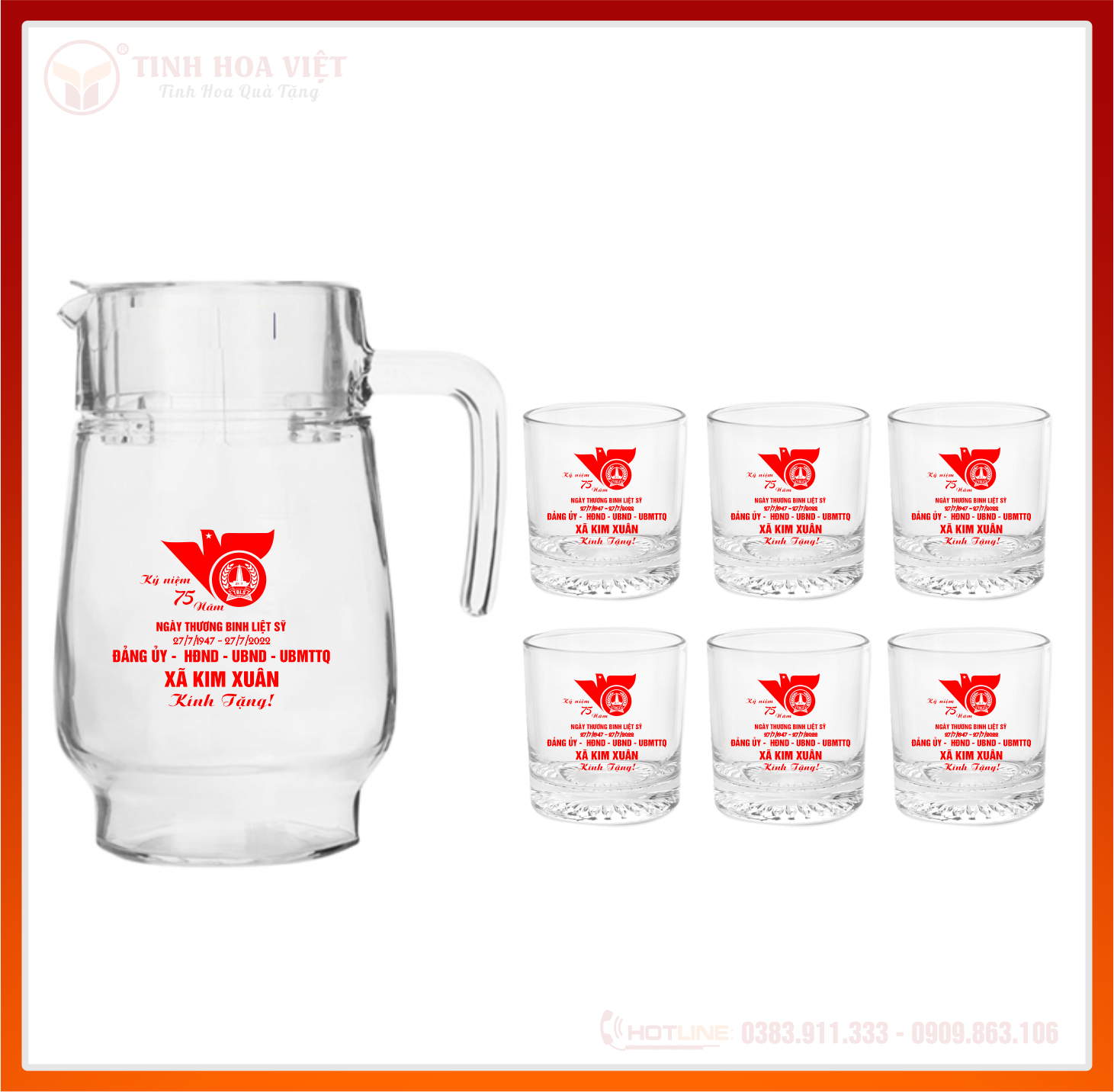 Bộ Bình Cốc Thủy Tinh