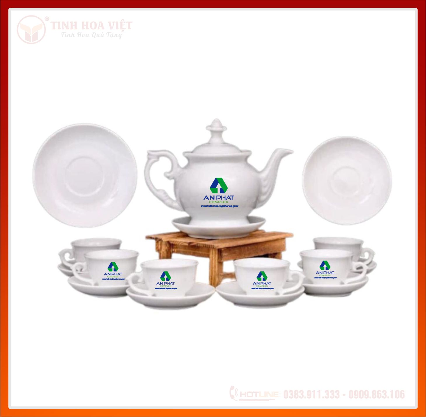 Bộ ấm chén dáng cát tường
