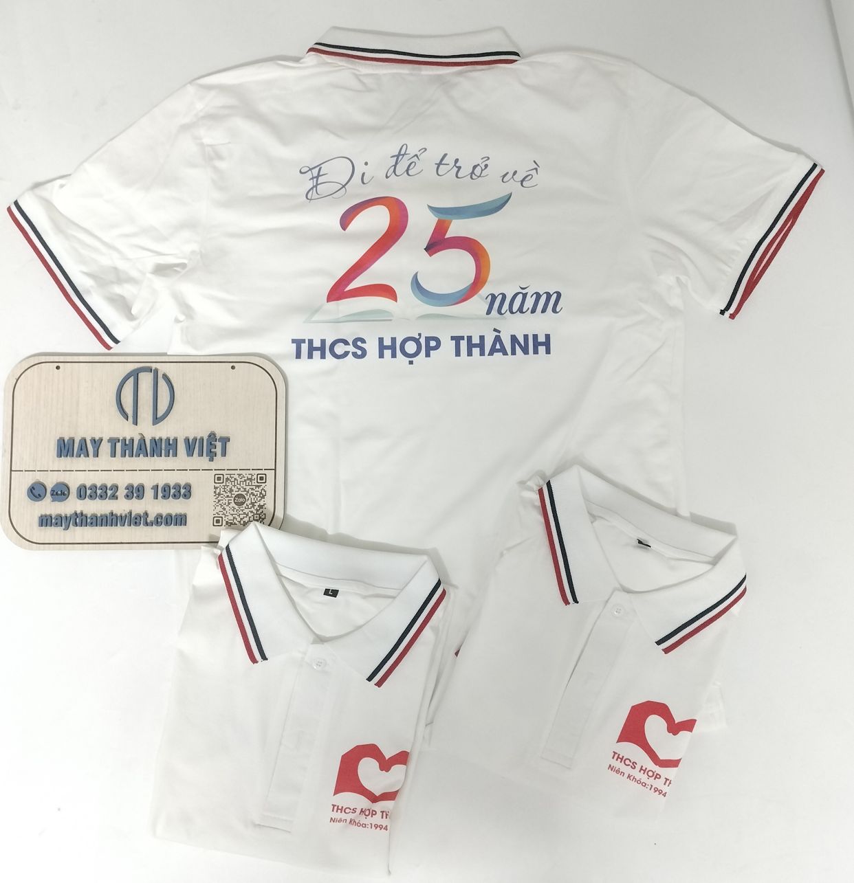 Áo đồng phục họp lớp 25 năm THPT Hợp Thành