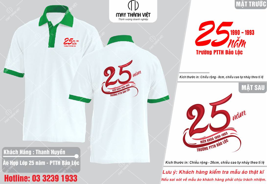 áo đồng phục họp lớp Quận Long Biên Hà nội - Đồng phục May Thành Việt