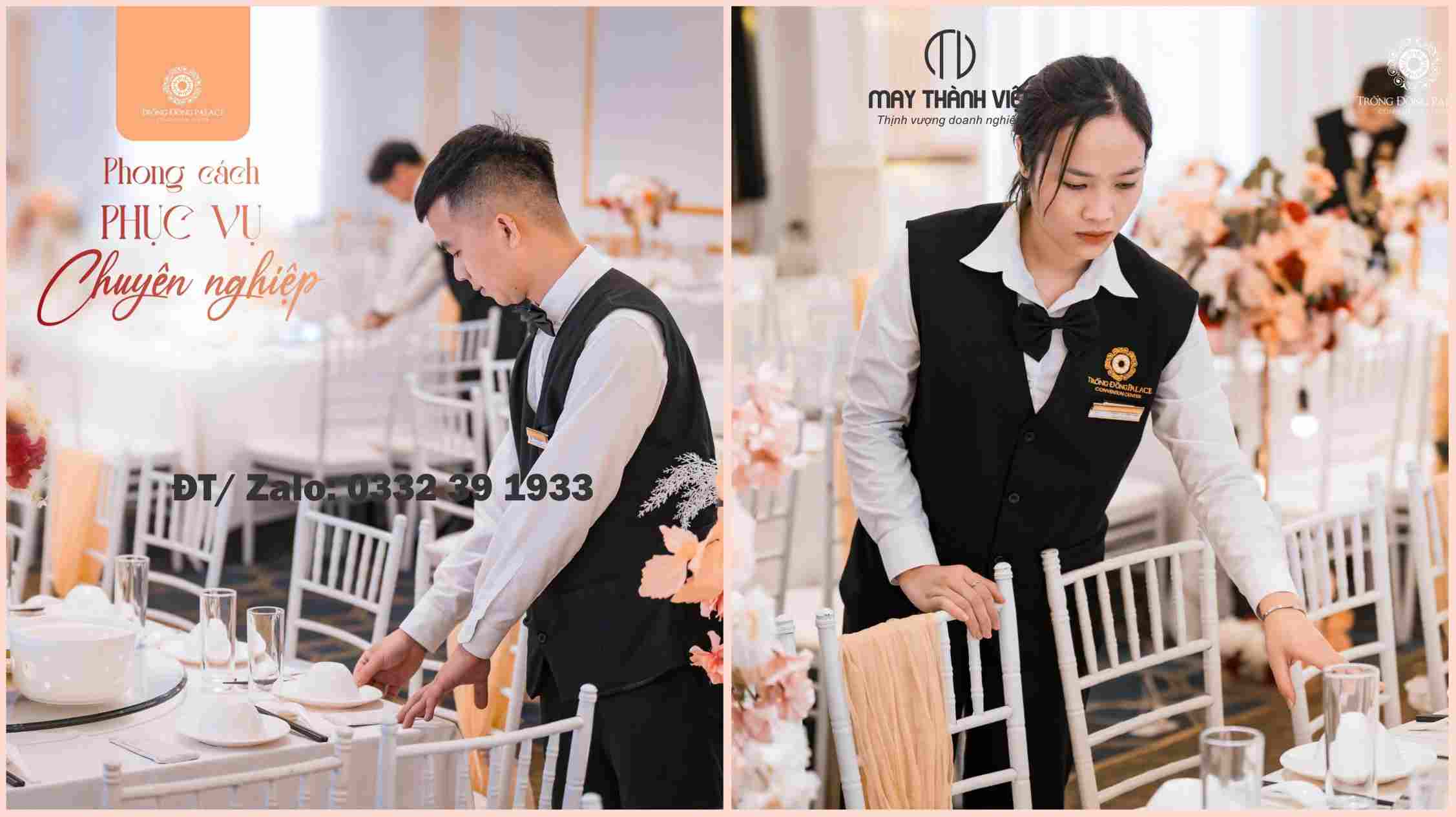 áo gile đồng phục nhà hàng