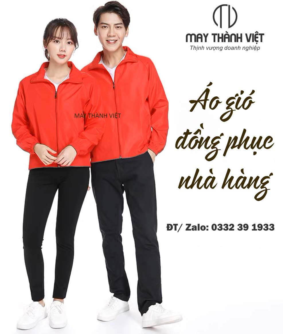 Áo gió đồng phục nhà hàng