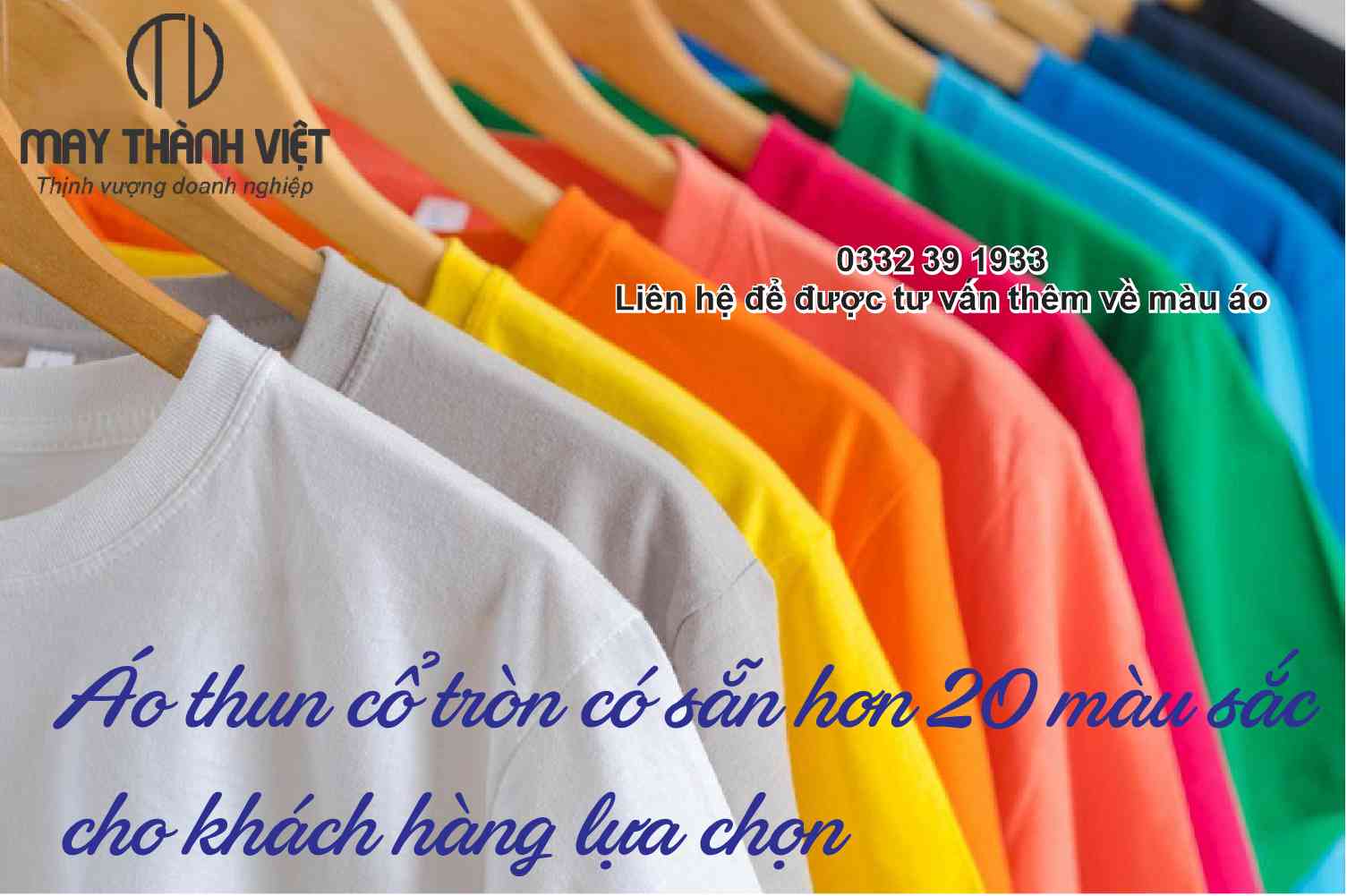 Áo thun cổ tròn may sẵn