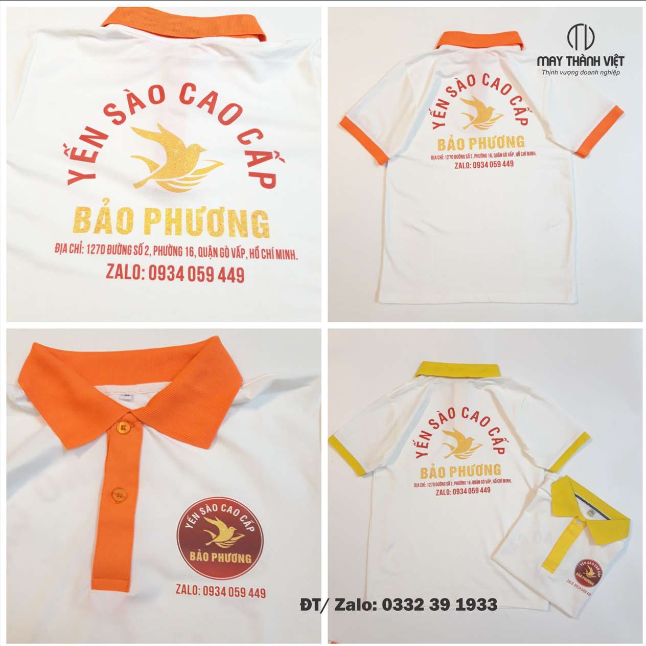 Áo thun đồng phục cửa hàng Yến sào