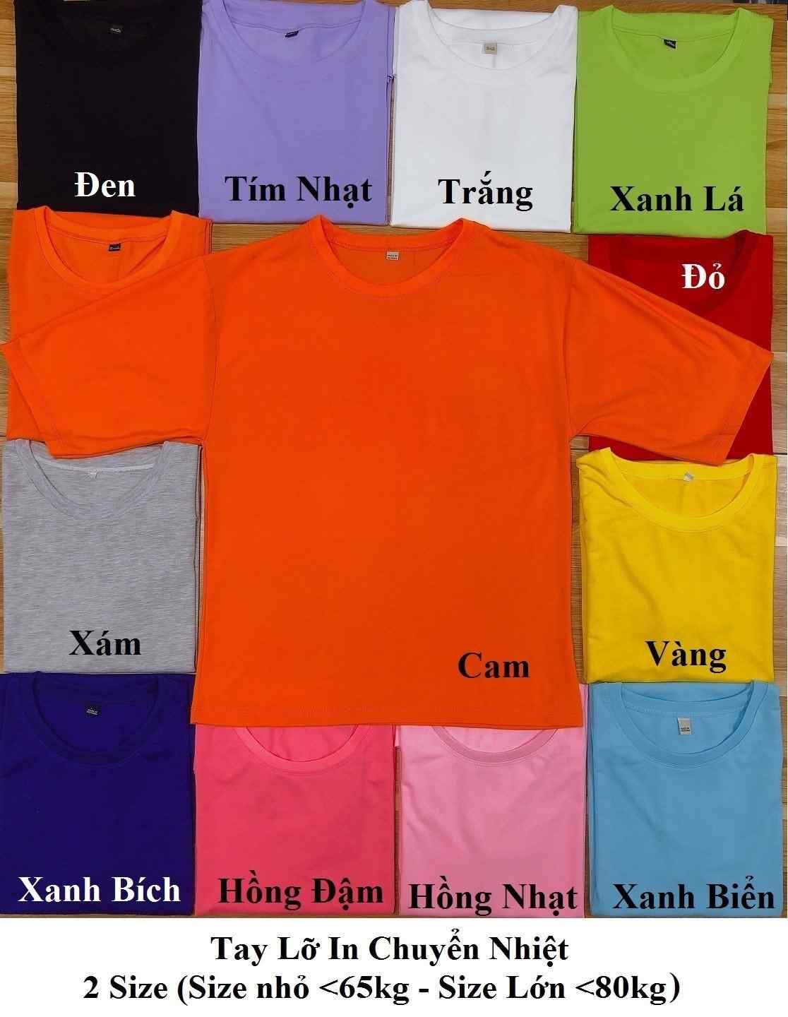 áo thun tay lỡ trơn