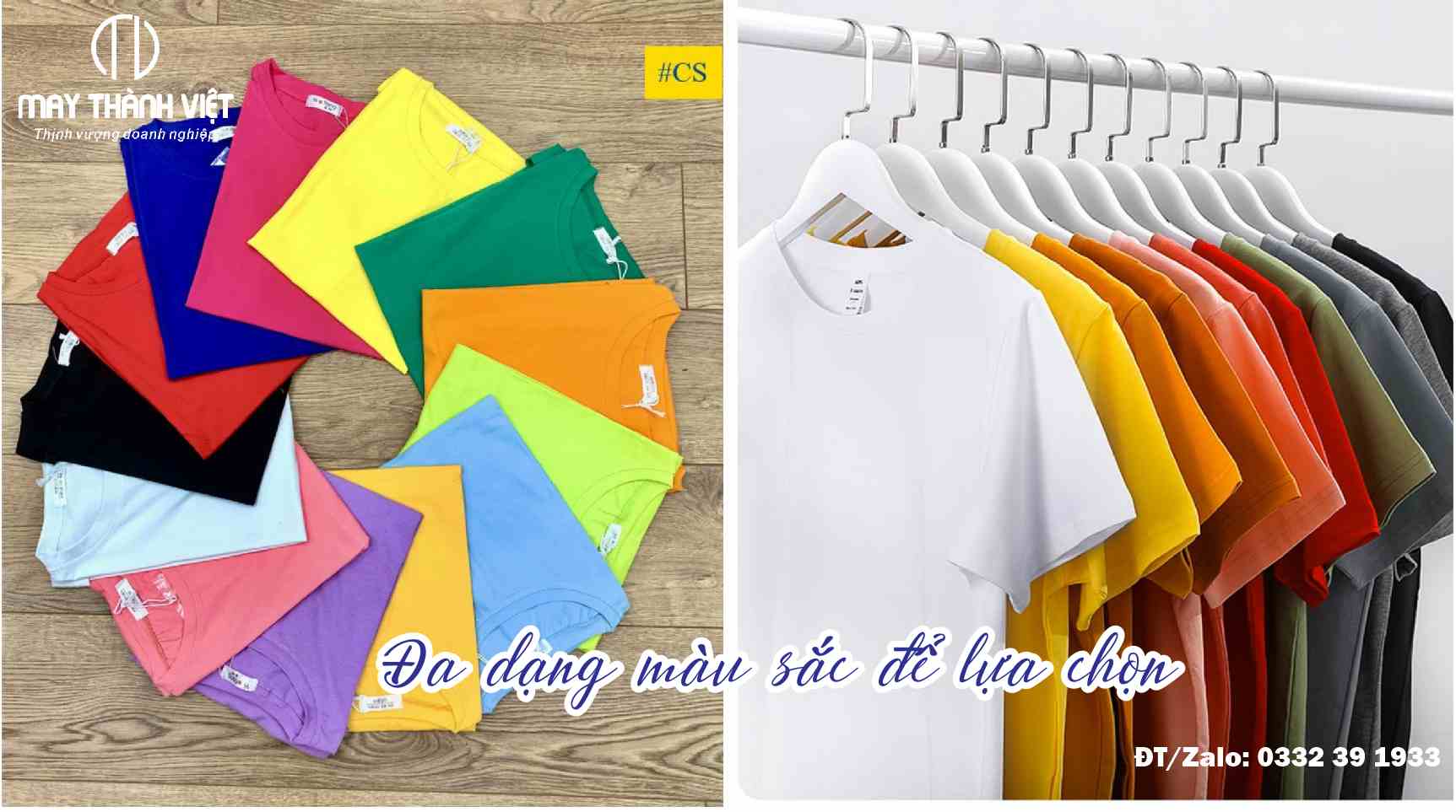 Bảng màu áo thun đồng phục nhóm