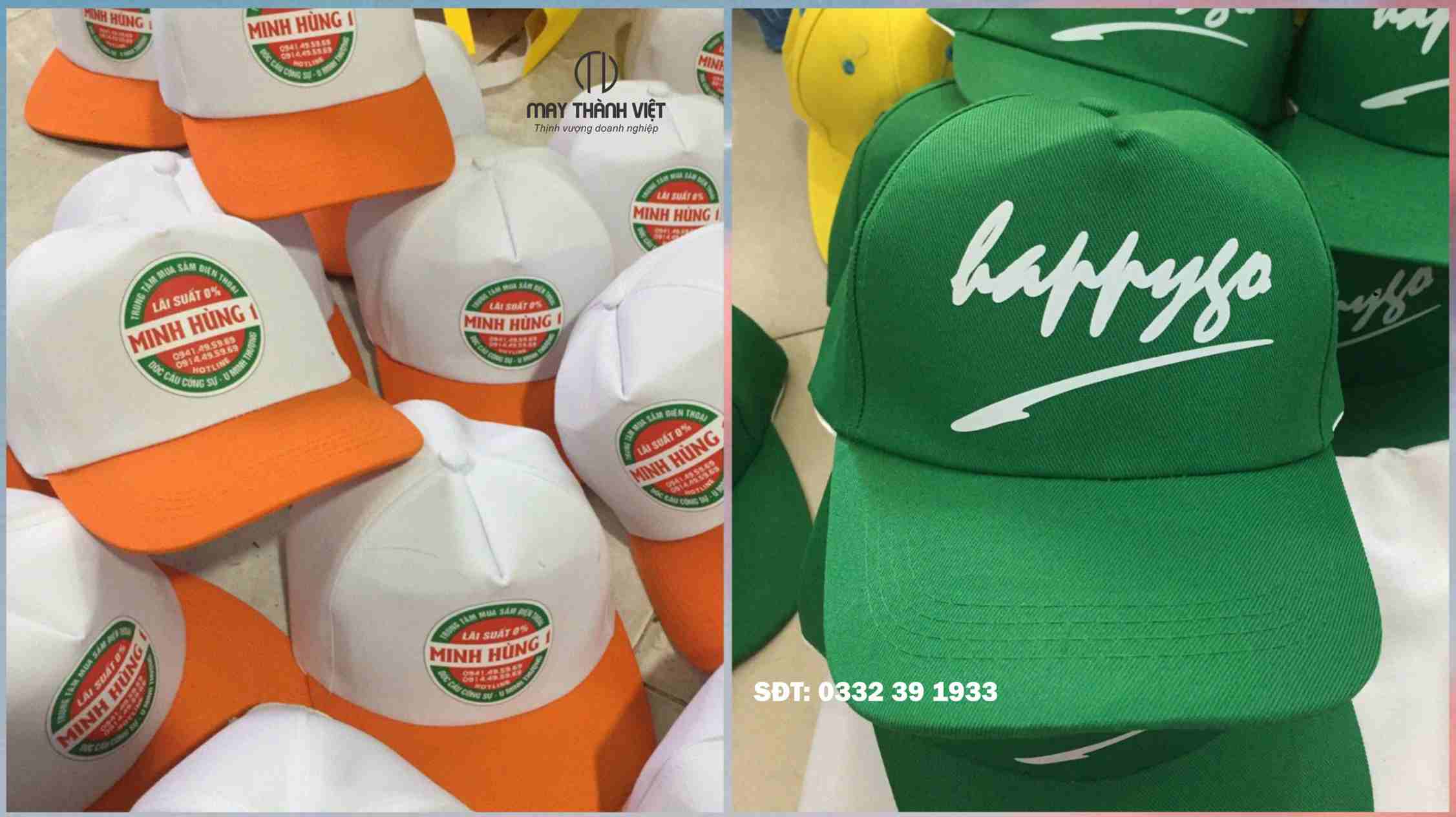 chất liệu mũ lưỡi trai đồng phục cửa hàng