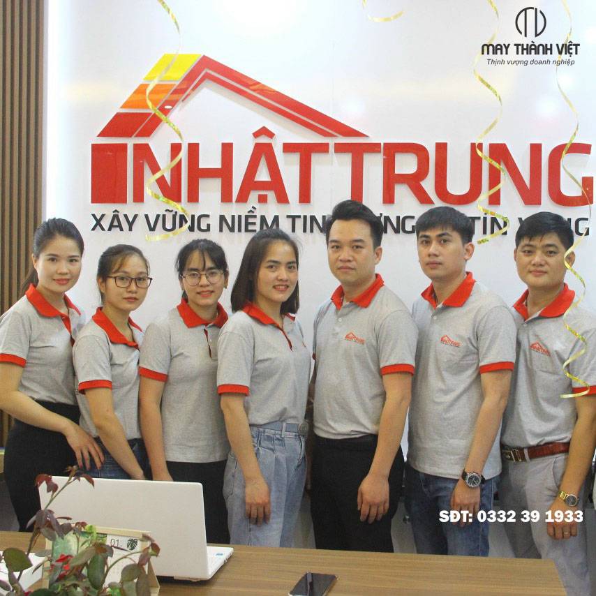 công ty may đồng phục uy tín đẹp màu xám