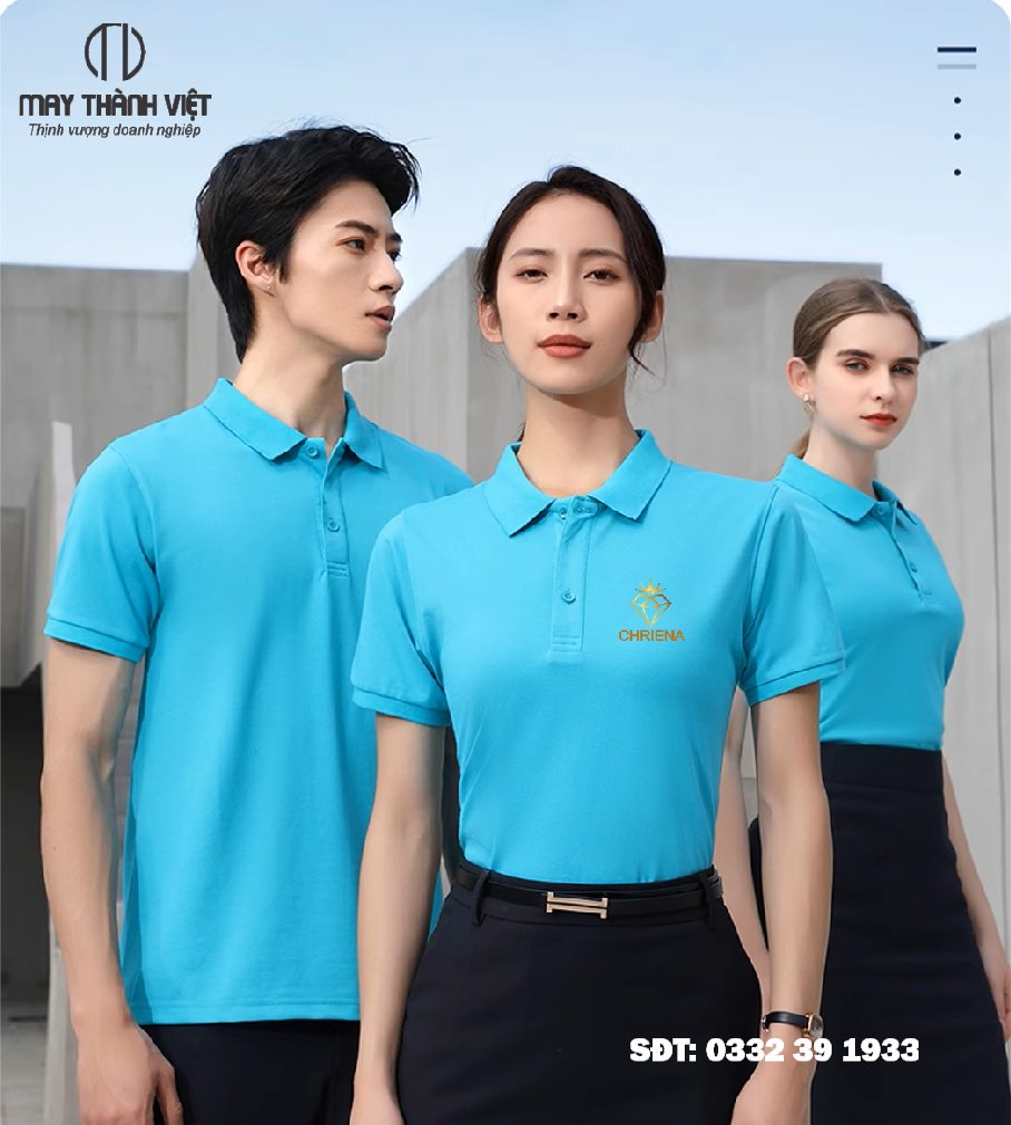 đồng phục của công ty màu xanh da trời