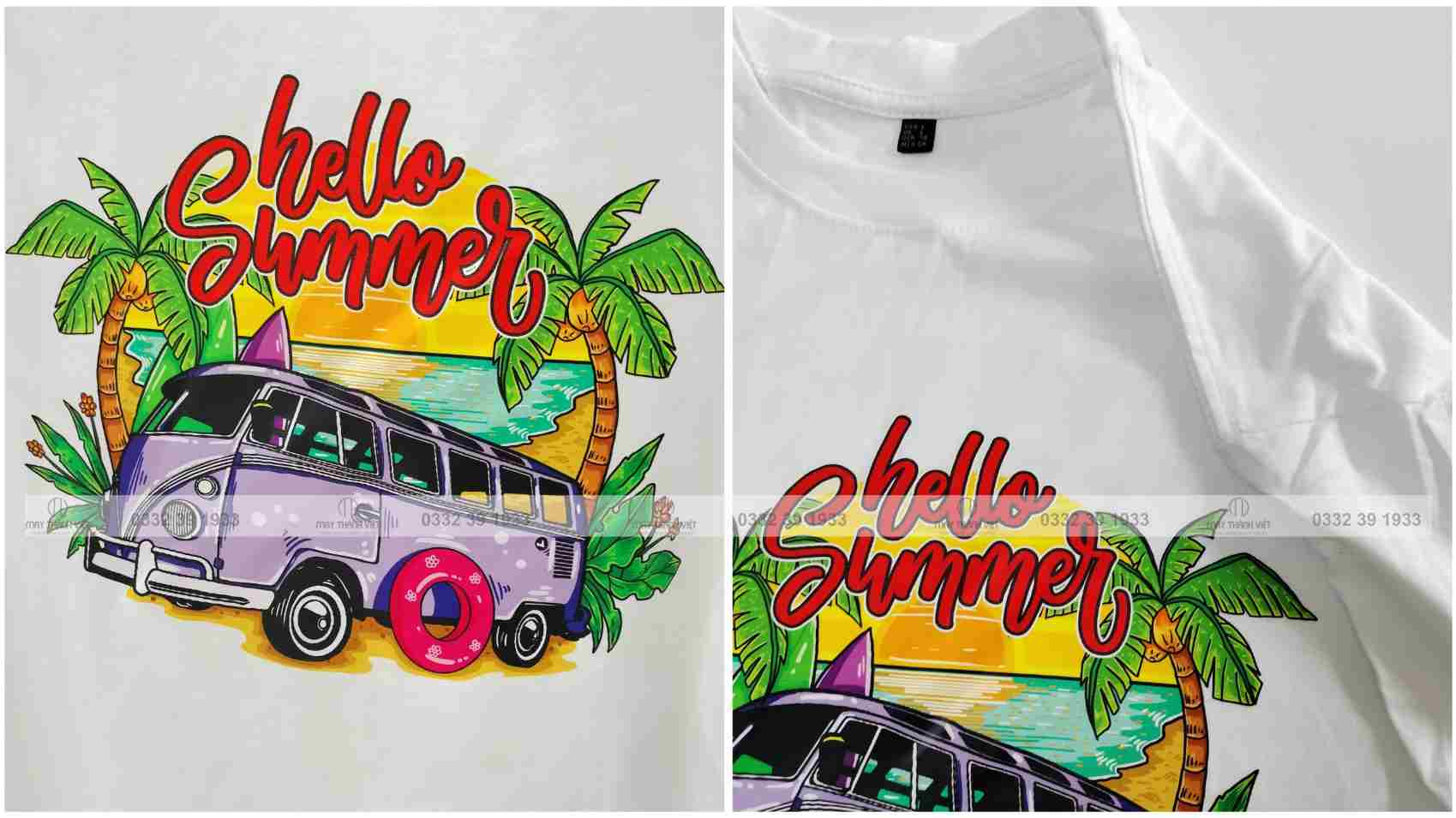 đồng phục đi biển màu trắng