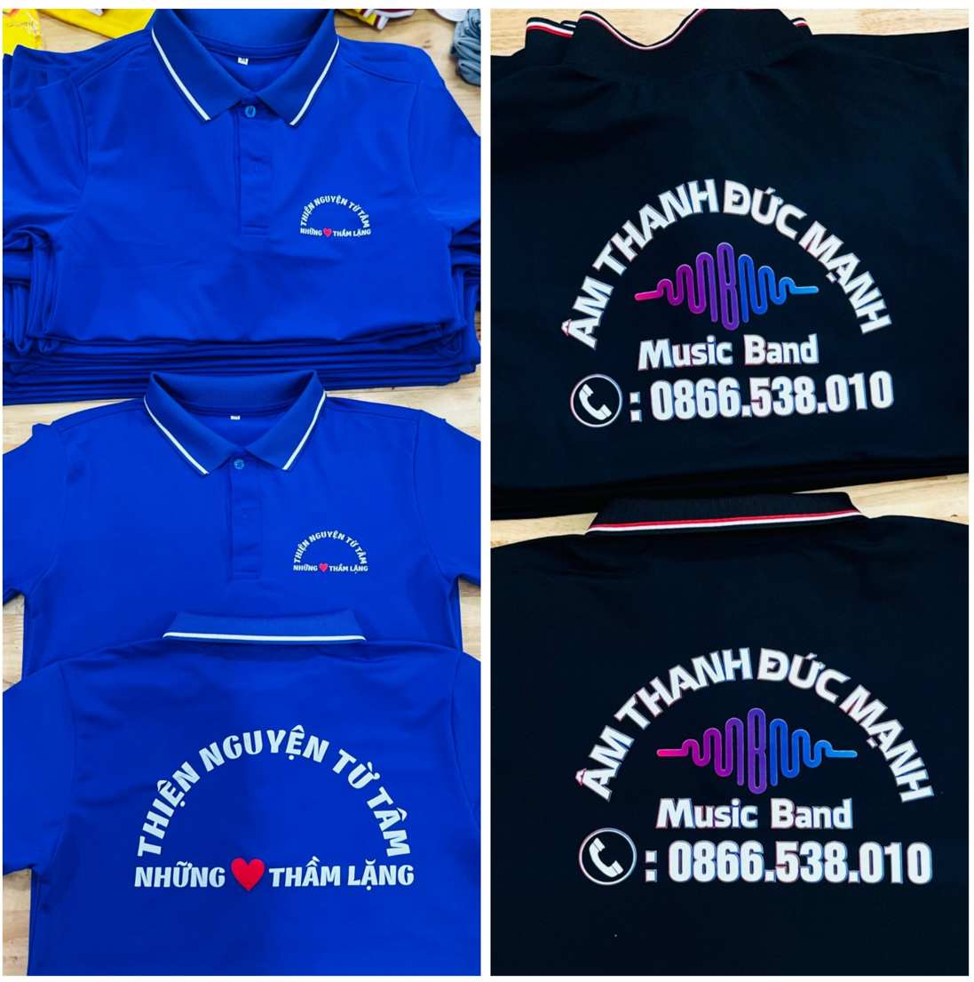 in chuyển nhiệt lên áo tối màu