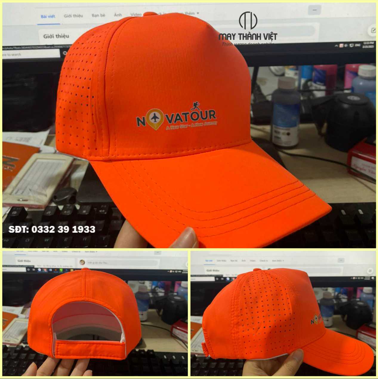 đặt may nón đồng phục