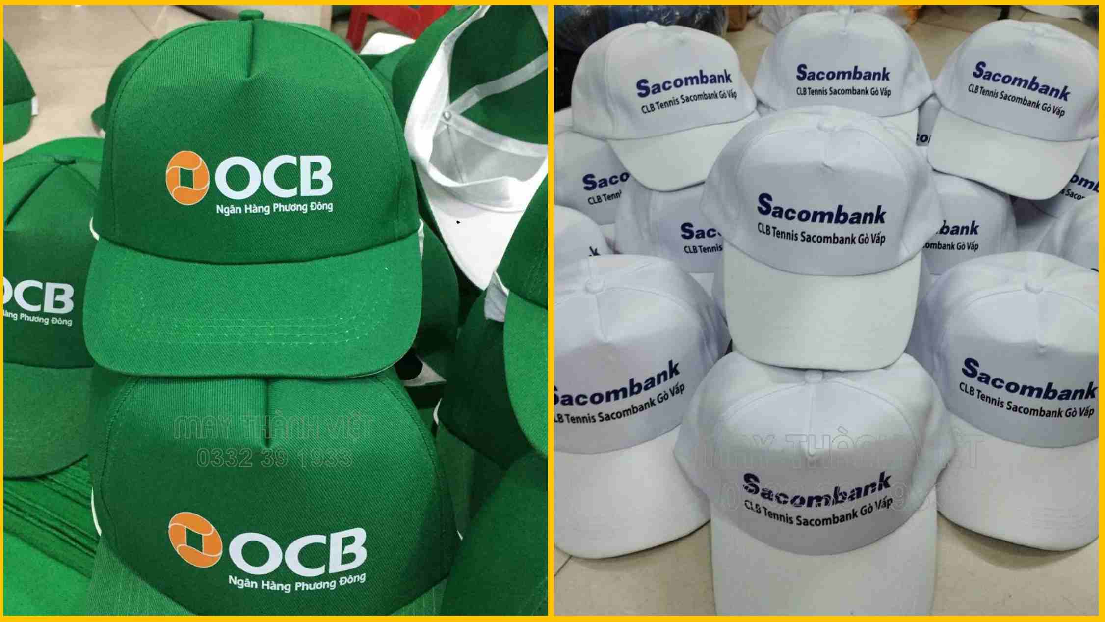 mũ đồng phục ngân hàng phương đông