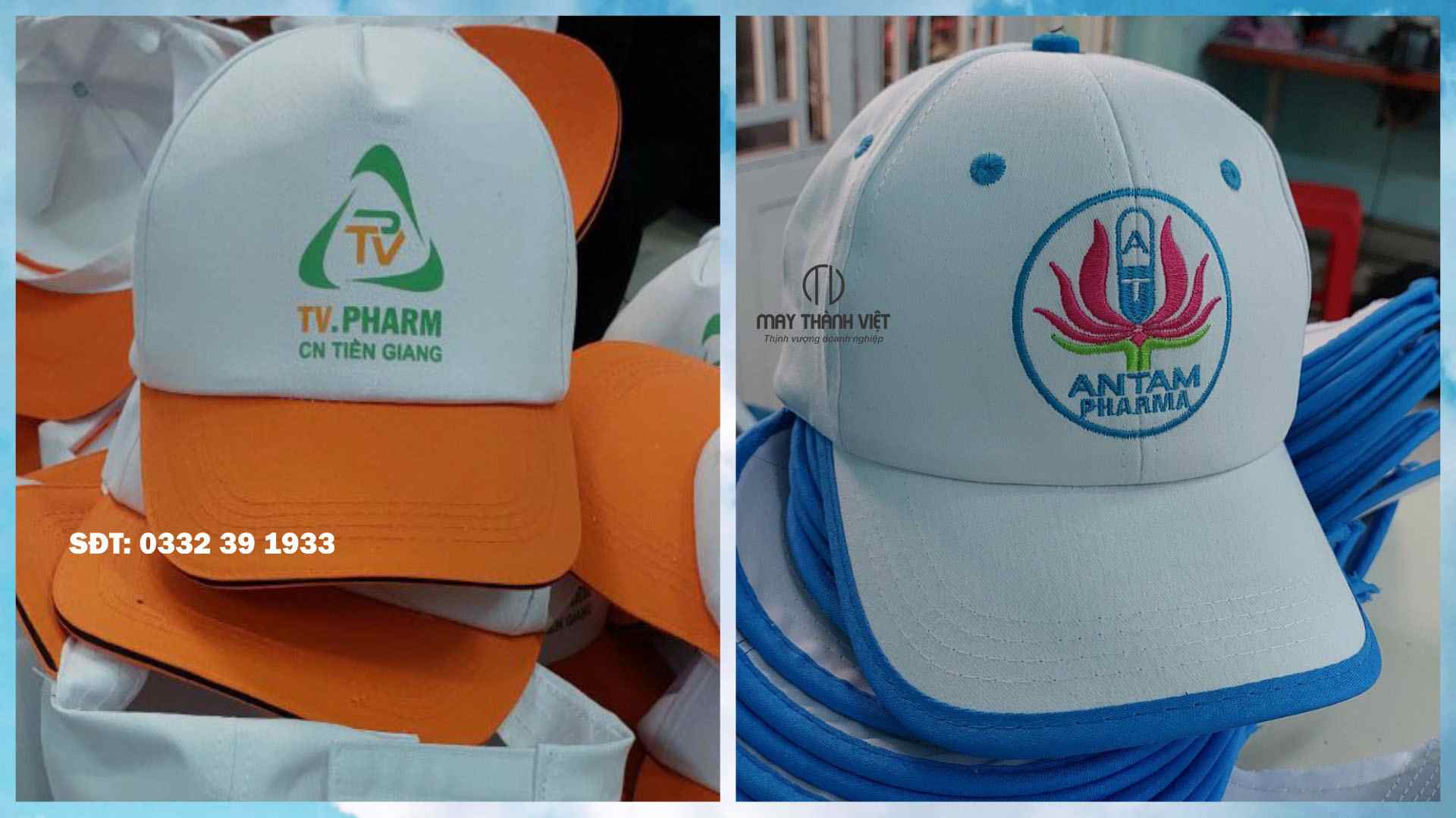 Làm mũ đồng phục cửa hàng thuốc