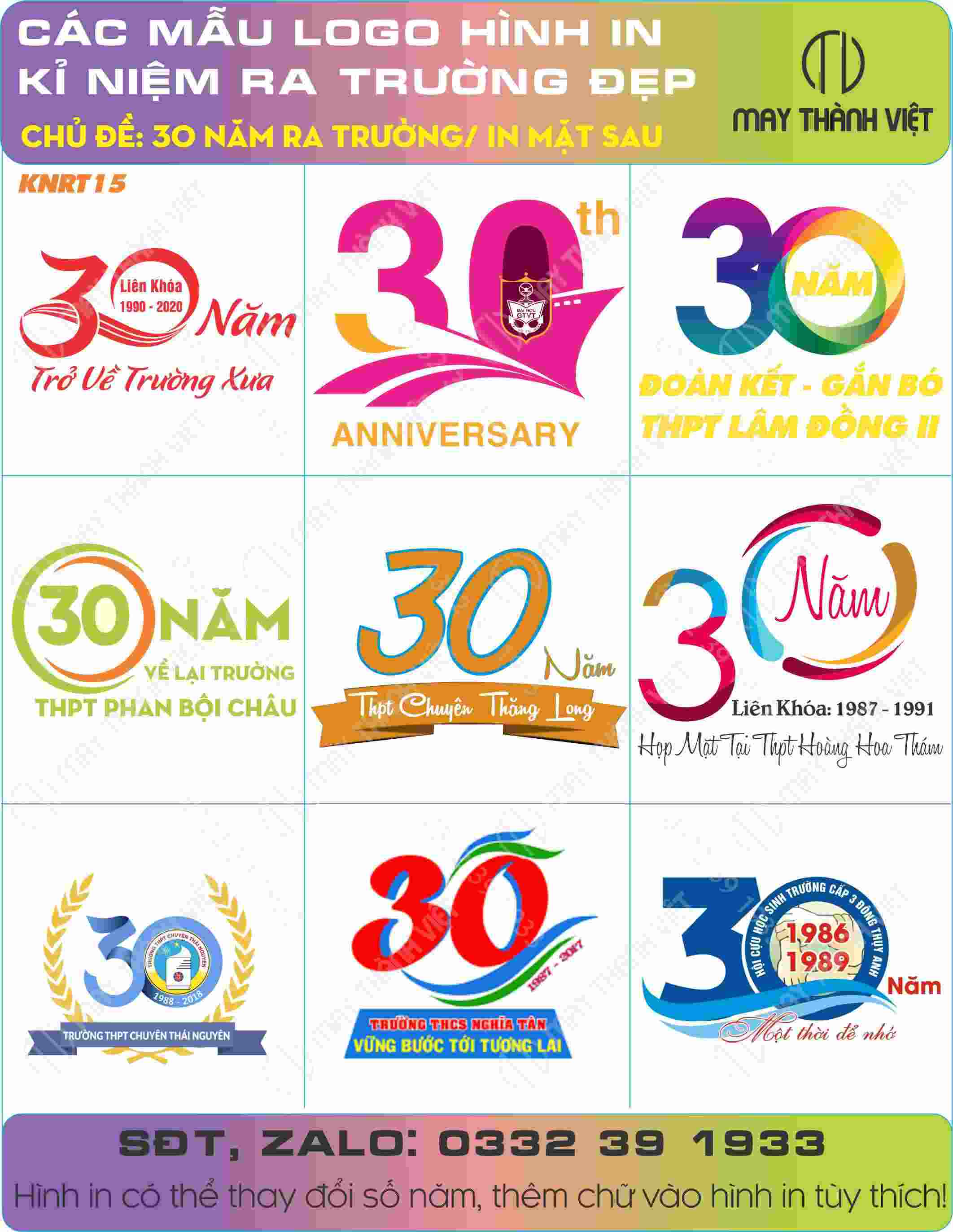 logo họp lớp 30 ra trường tại Yên bái