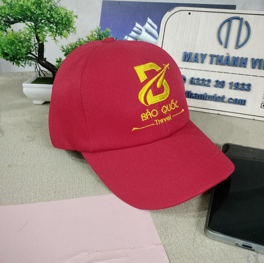 Mũ du lịch công ty bảo quốc - May Thành Việt