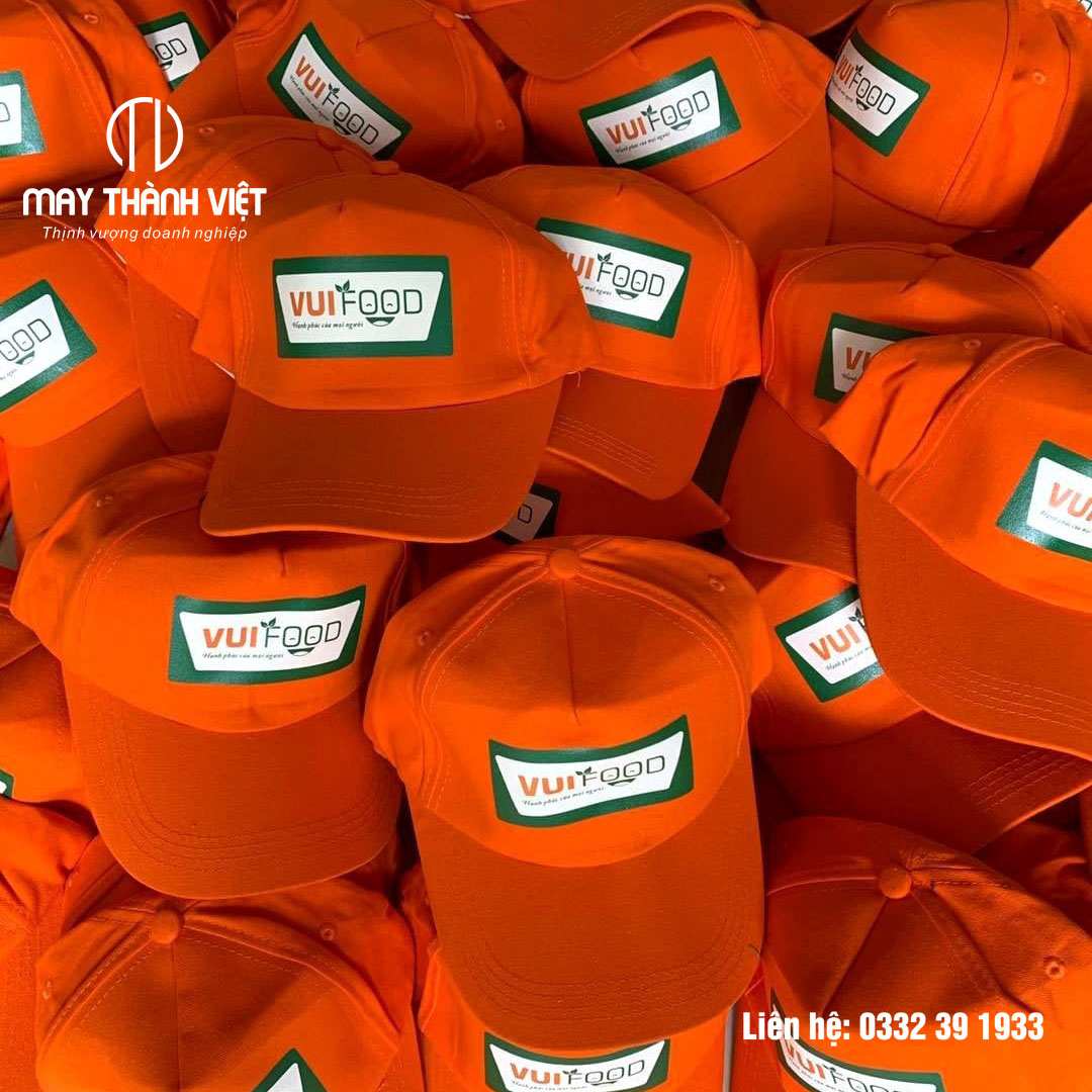 Mũ lưỡi trai màu cam cho nhân viên