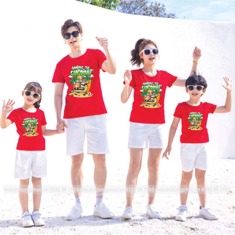 áo thun đồng phục gia đình