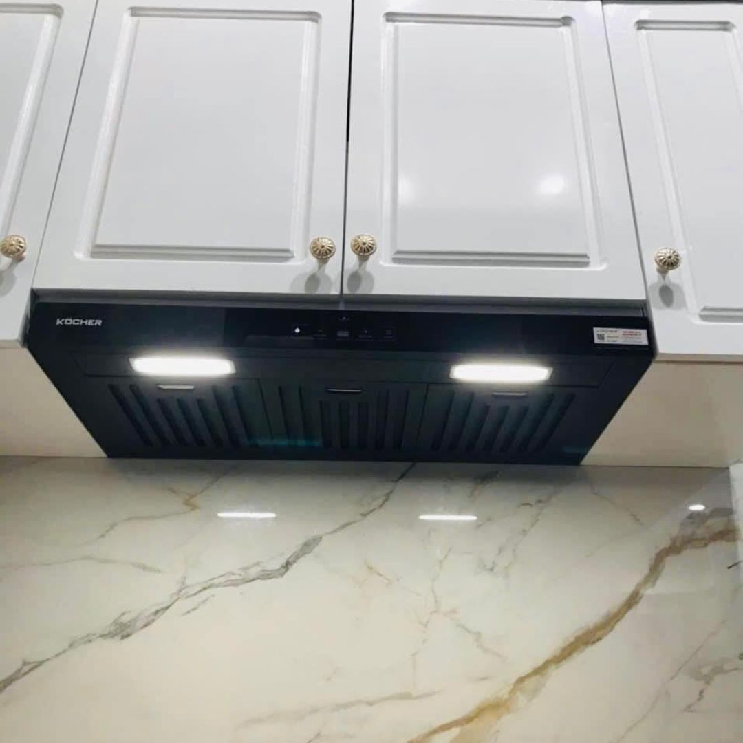 hình thực tế lắp đặt máy hút mùi kocher turbo x350d_5