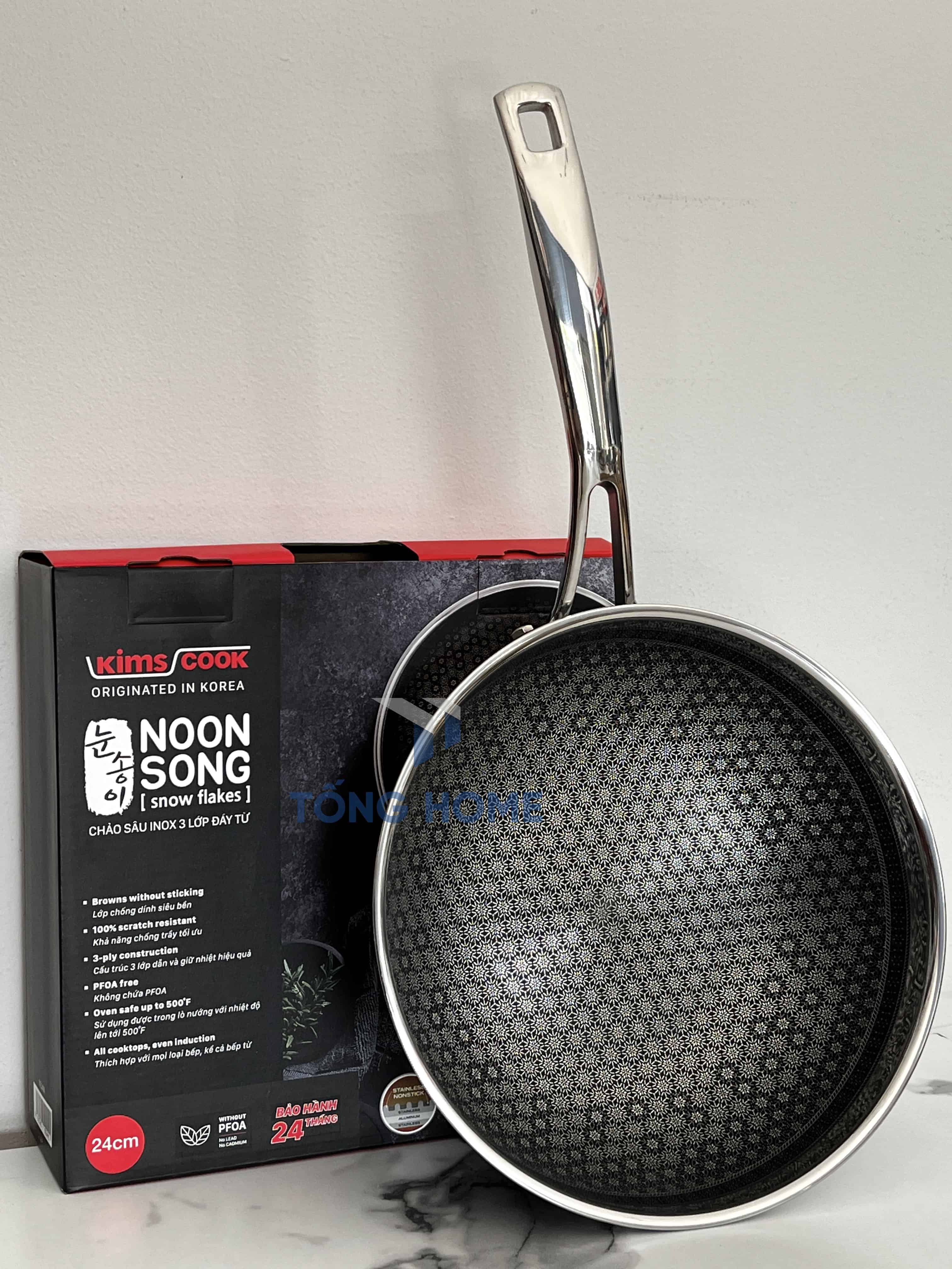 mặt trong của chảo chống dính Noon Song