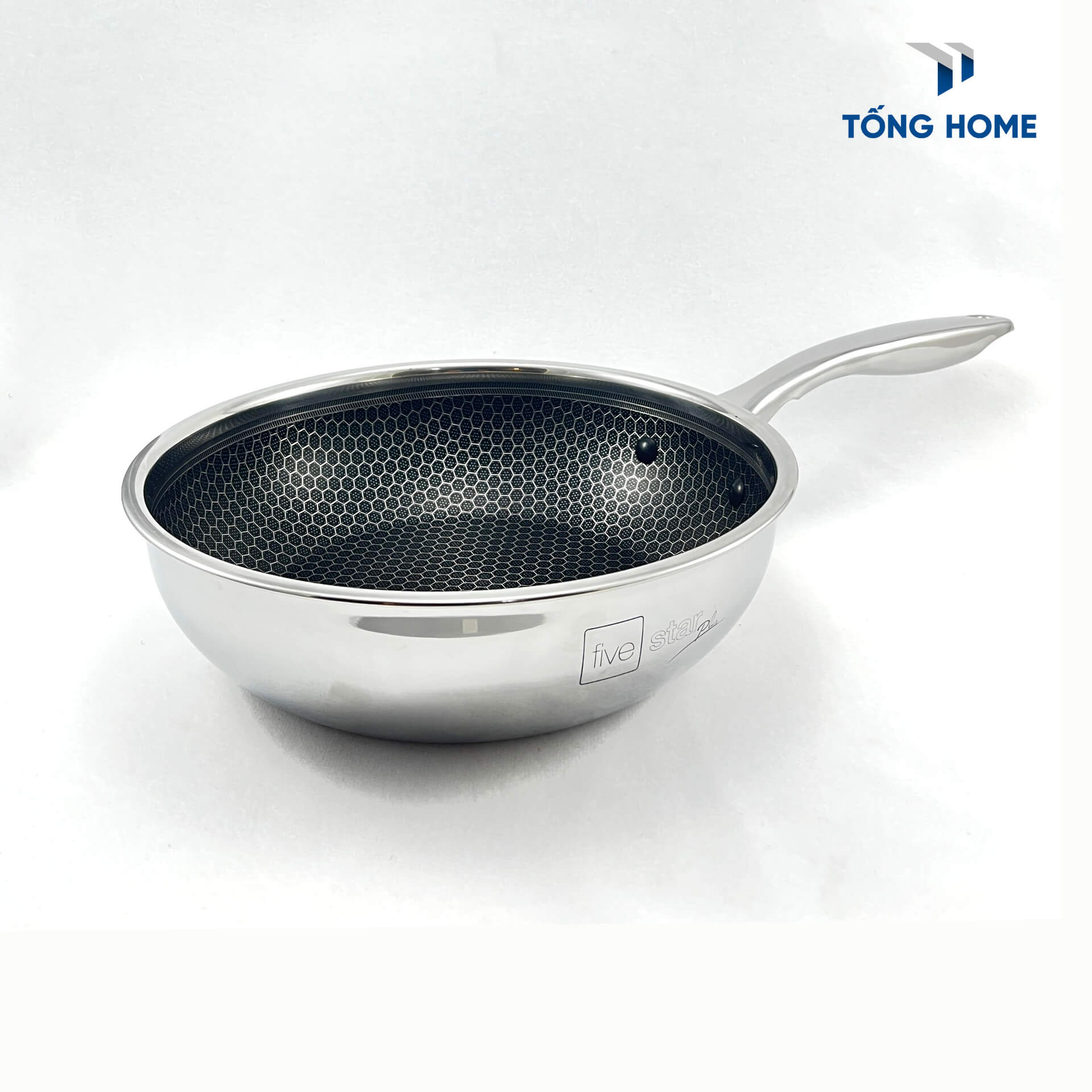 Chảo tổ ong fivestar inox 3 lớp đáy từ chống dính