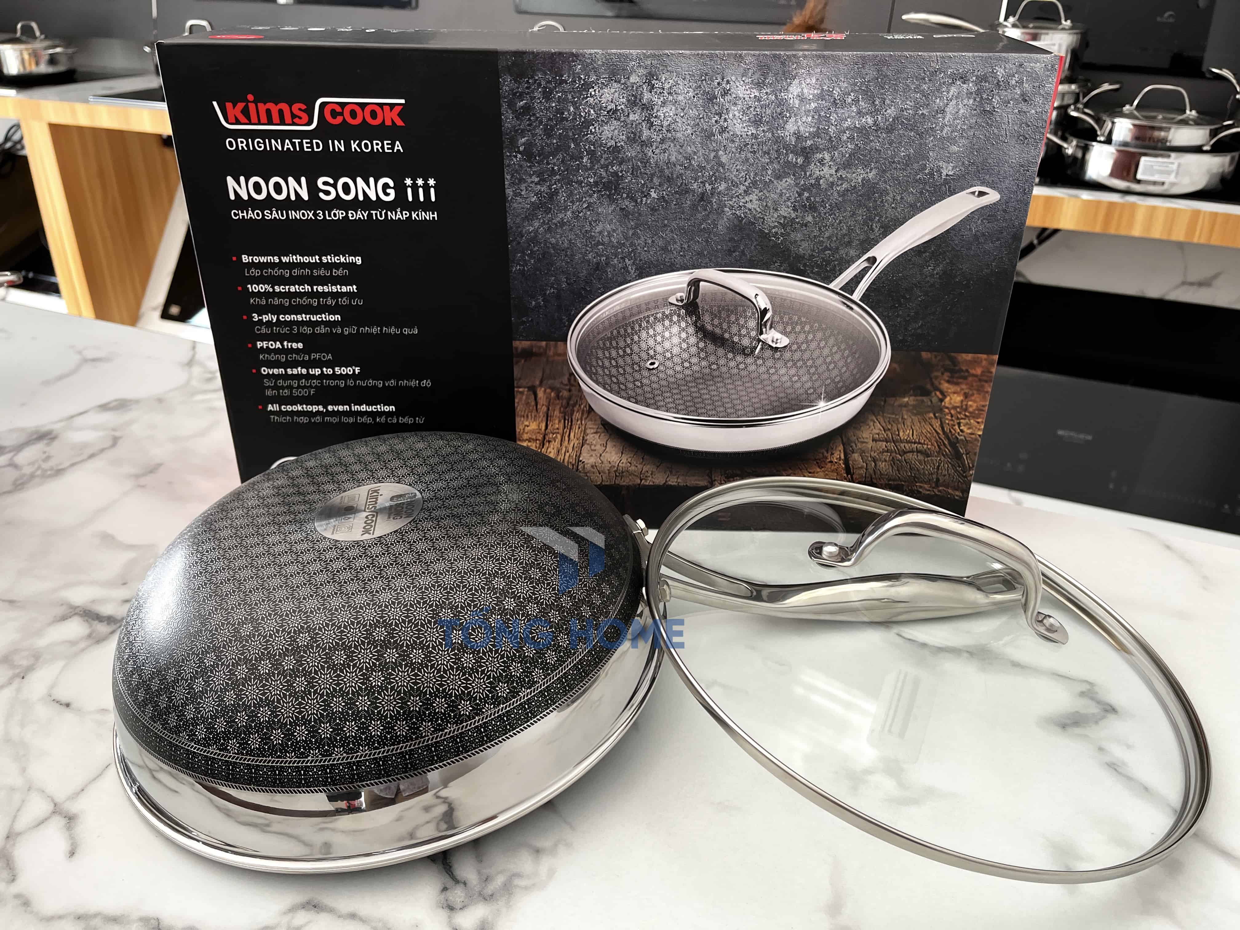 đáy chảo được phủ lớp chống dính