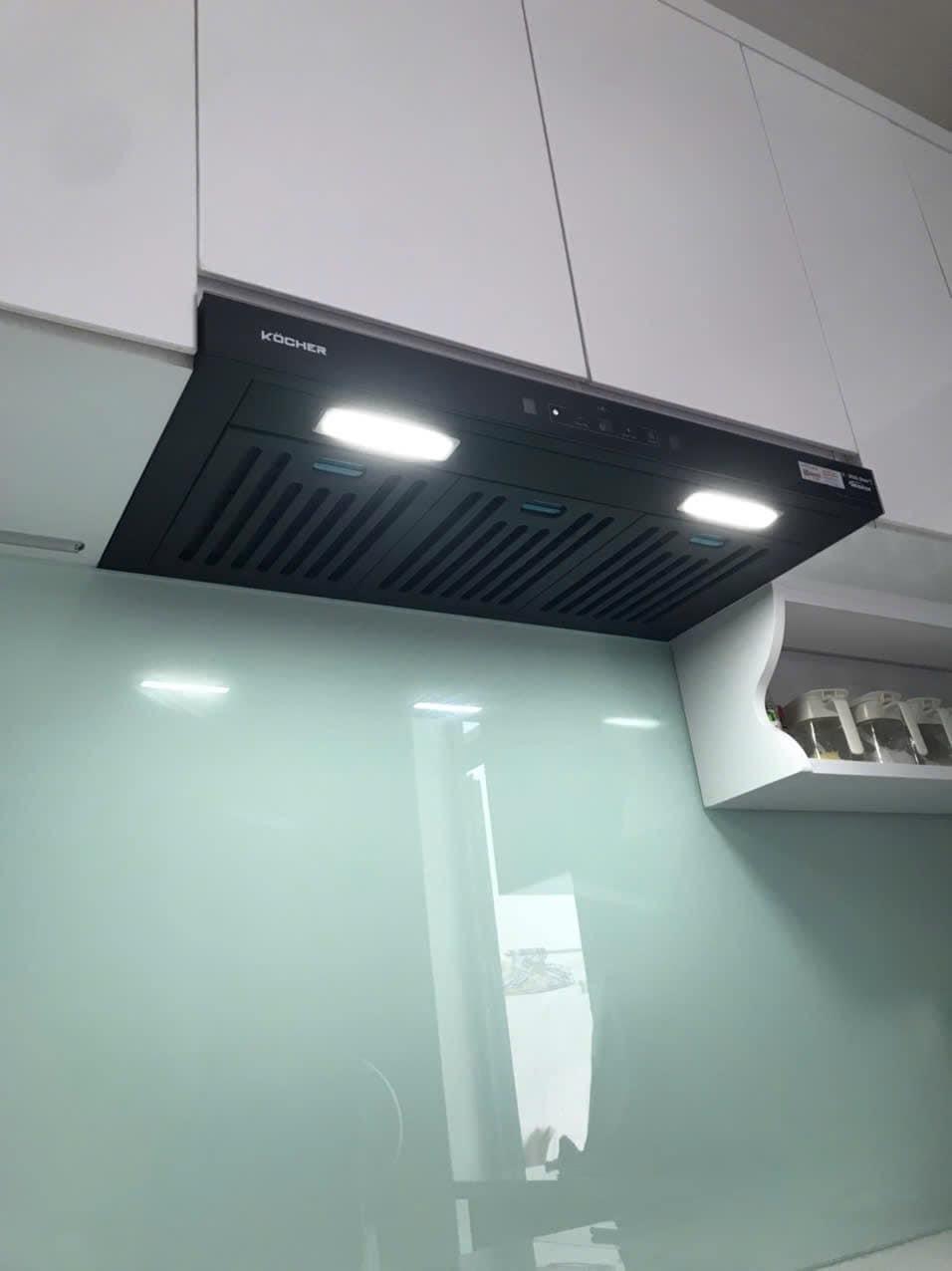 hình thực tế lắp đặt máy hút mùi kocher turbo x350d_4