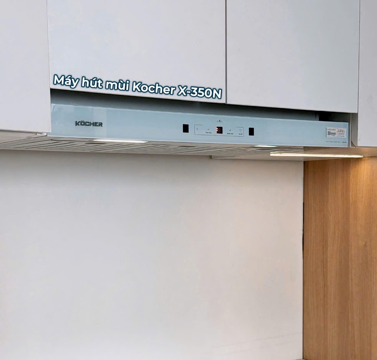 hình ảnh lắp đặt thực tế của máy hút mùi kocher turbo X-350N_1