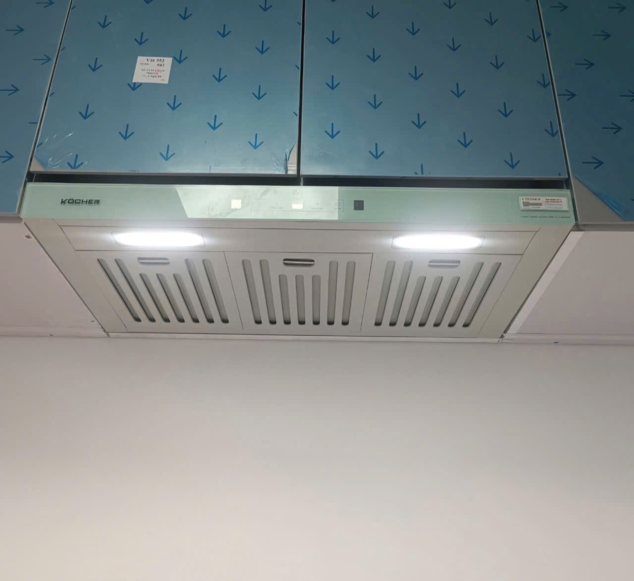 hình ảnh lắp đặt thực tế của máy hút mùi kocher turbo X-350N_2