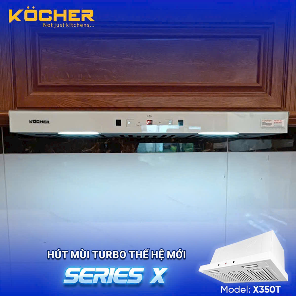 Hình ảnh lắp đặt thực tế máy hút mùi kocher turbo X-350T_2