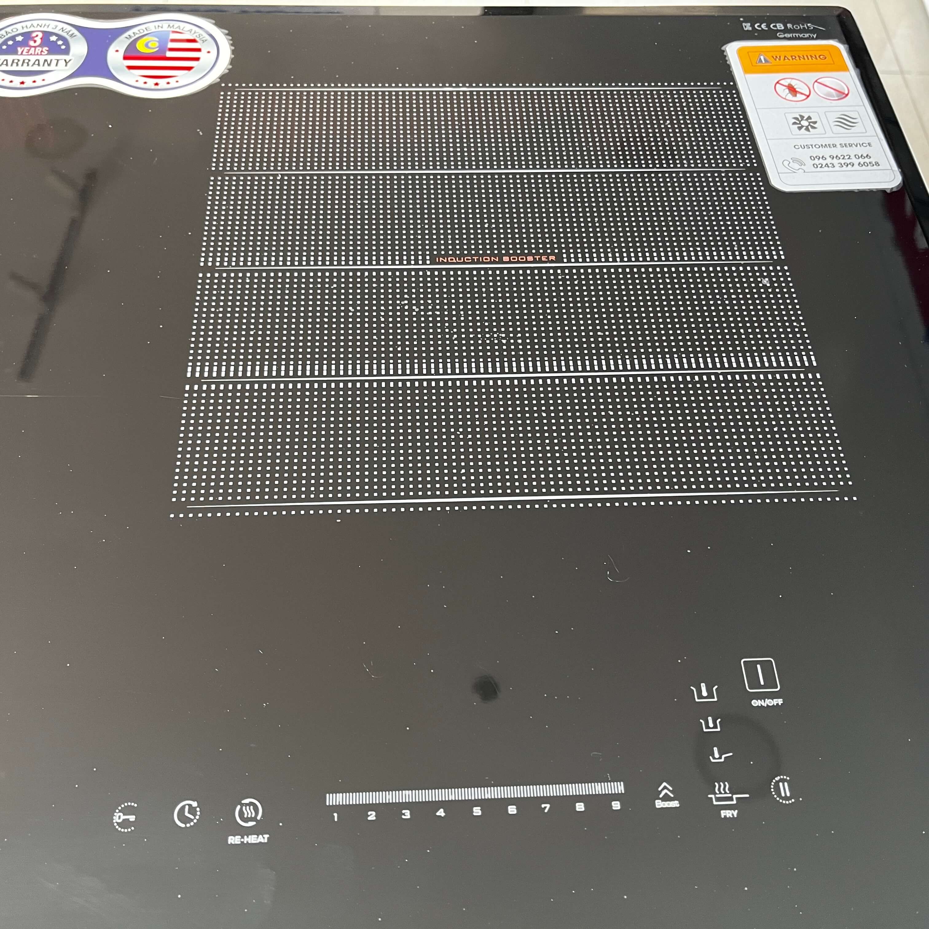 Tính năng an toàn trên bếp từ đôi Kocher DI-615