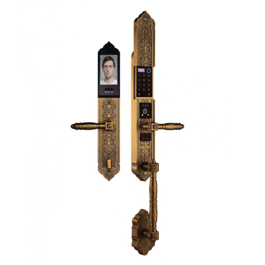 Khóa Cửa Face ID Demax EL988 GB BRASS: Vẻ Đẹp Cổ Điển, Sức Mạnh Hiện Đại