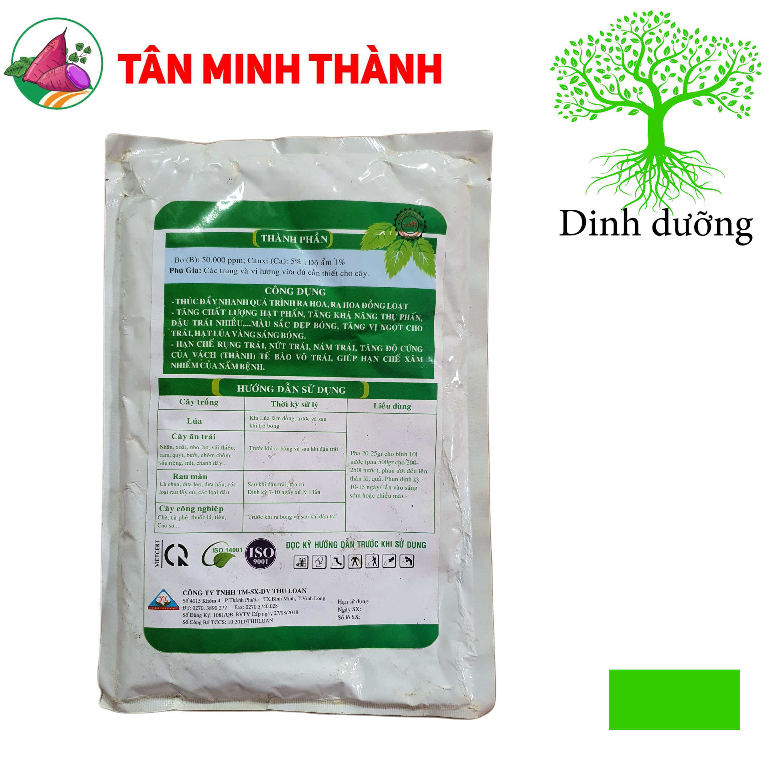 Bo Canxi - Thuốc bóng trái, đẹp màu, chống nứt trái, thối trái, tăng bông, đậu trái, chống rụng trái non
