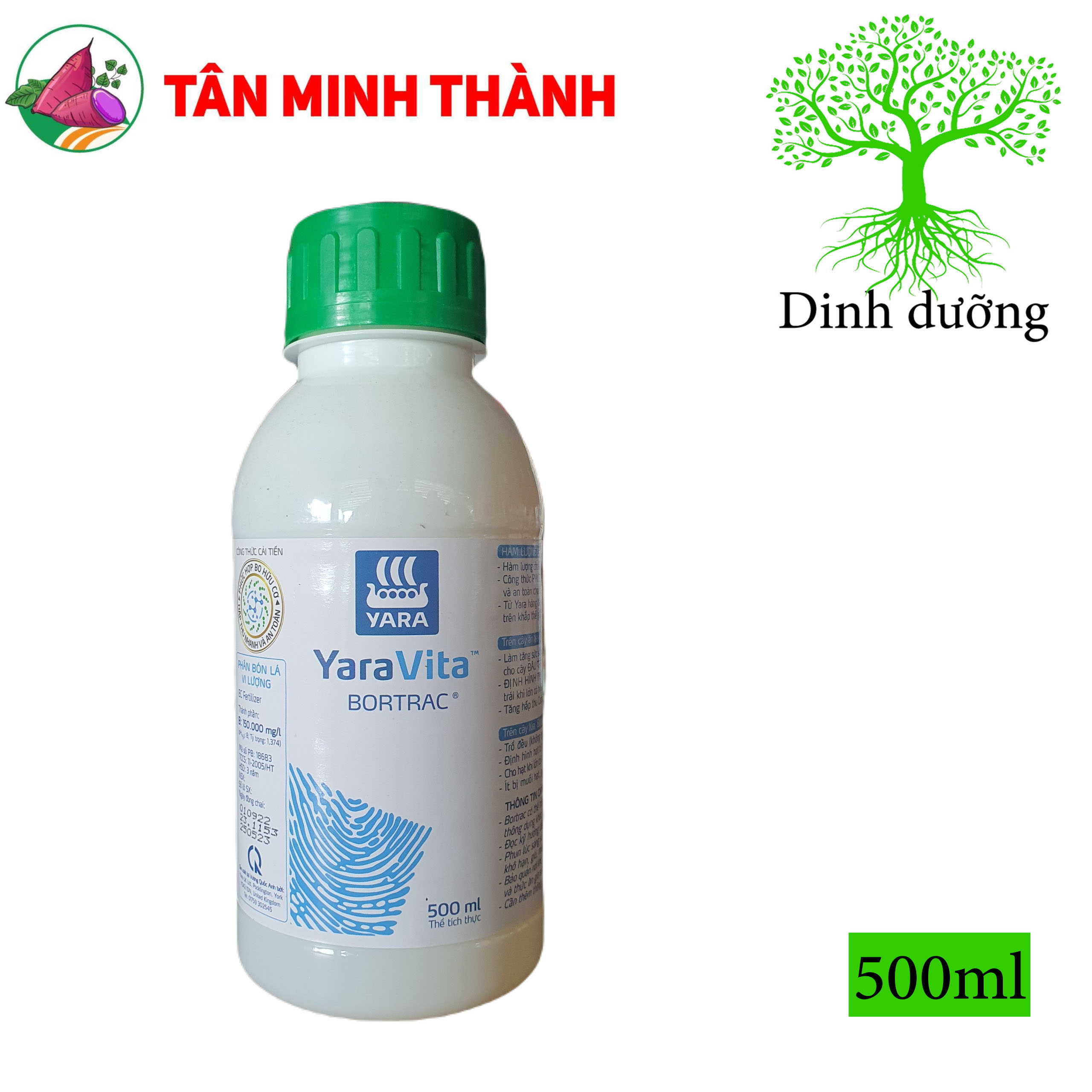 Bortrac Yara Vita - Thuốc kích thích ra hoa, đậu trái, tăng sức sống hạt phấn, tăng tỷ lệ thụ phấn
