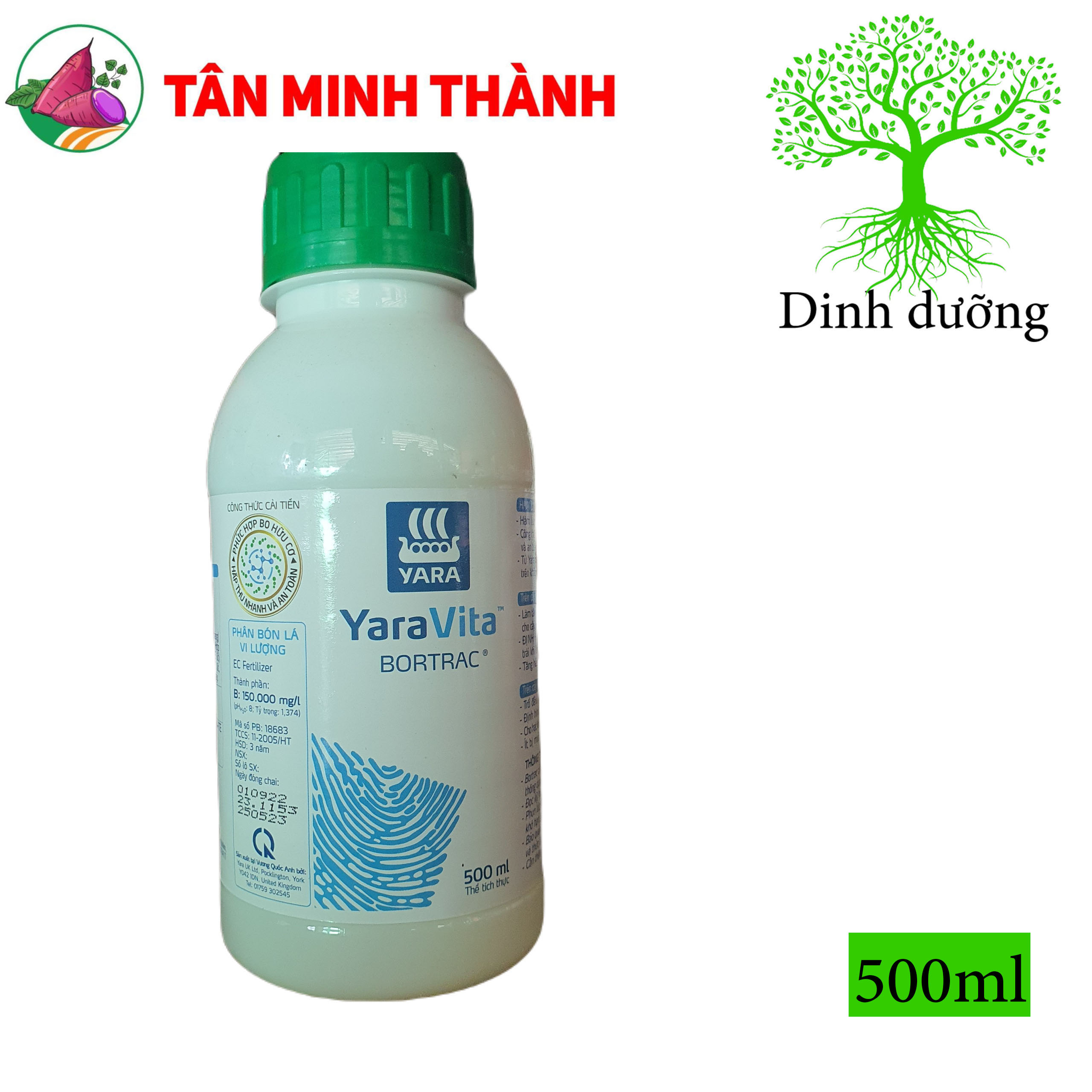 Bortrac Yara Vita - Thuốc kích thích ra hoa, đậu trái, tăng sức sống hạt phấn, tăng tỷ lệ thụ phấn
