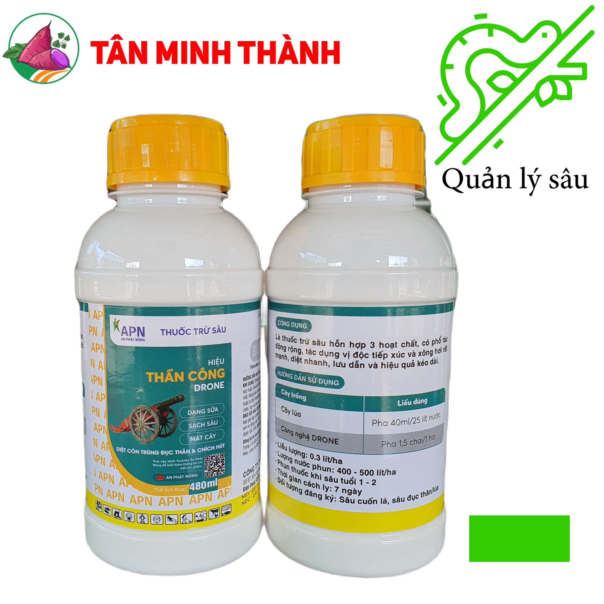 Boxing Thần Công 99.99EW - Thuốc đặc trị sâu cuốn lá, ruồi vàng, rệp sáp, sâu ăn lá, bọ nhảy, sâu đục thân, sùng khoai lang