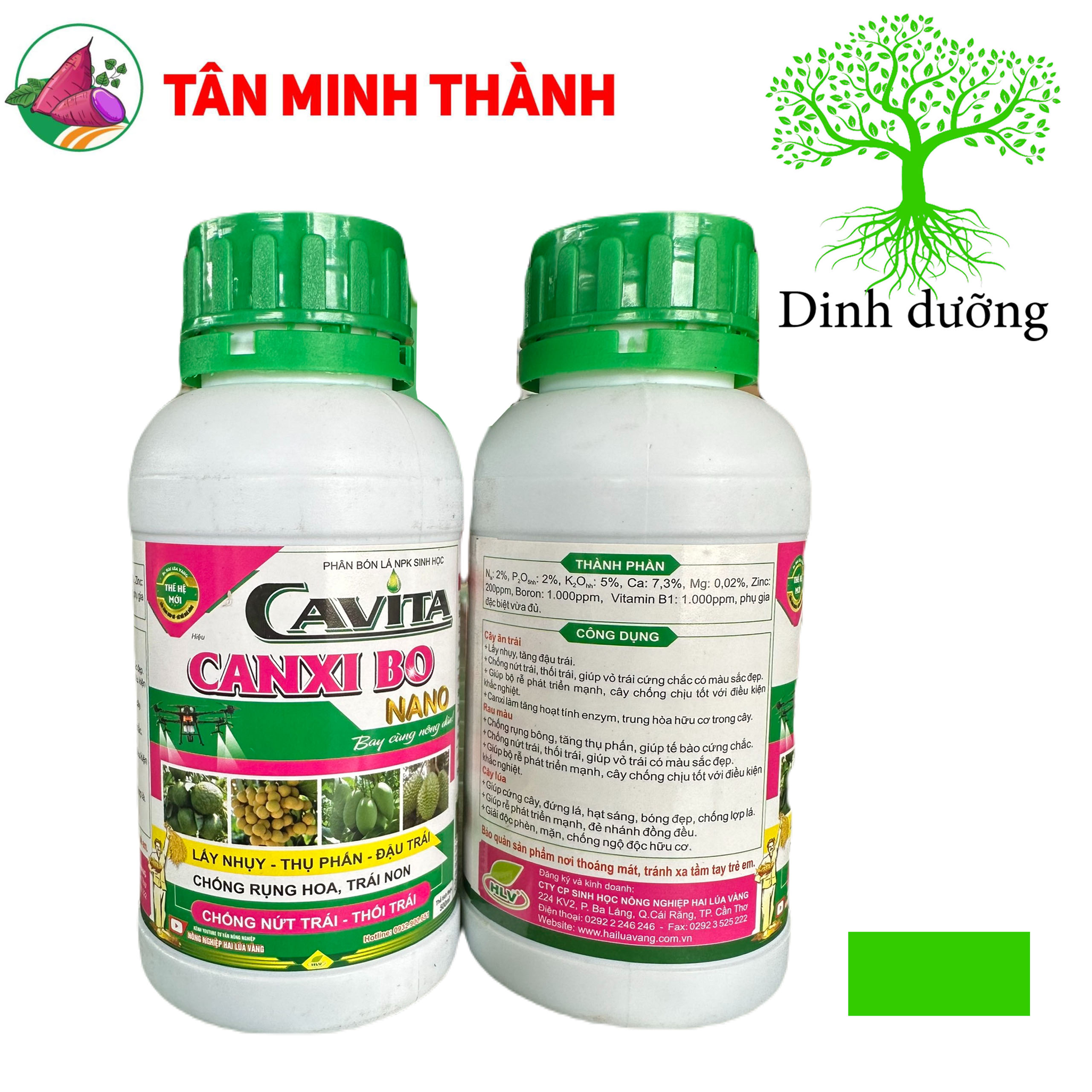Canxibo Nano - Thuốc kích thích lấy nhụy, đậu trái, chống nức trái, giúp vỏ trái cứng chắc có màu sắc đẹp
