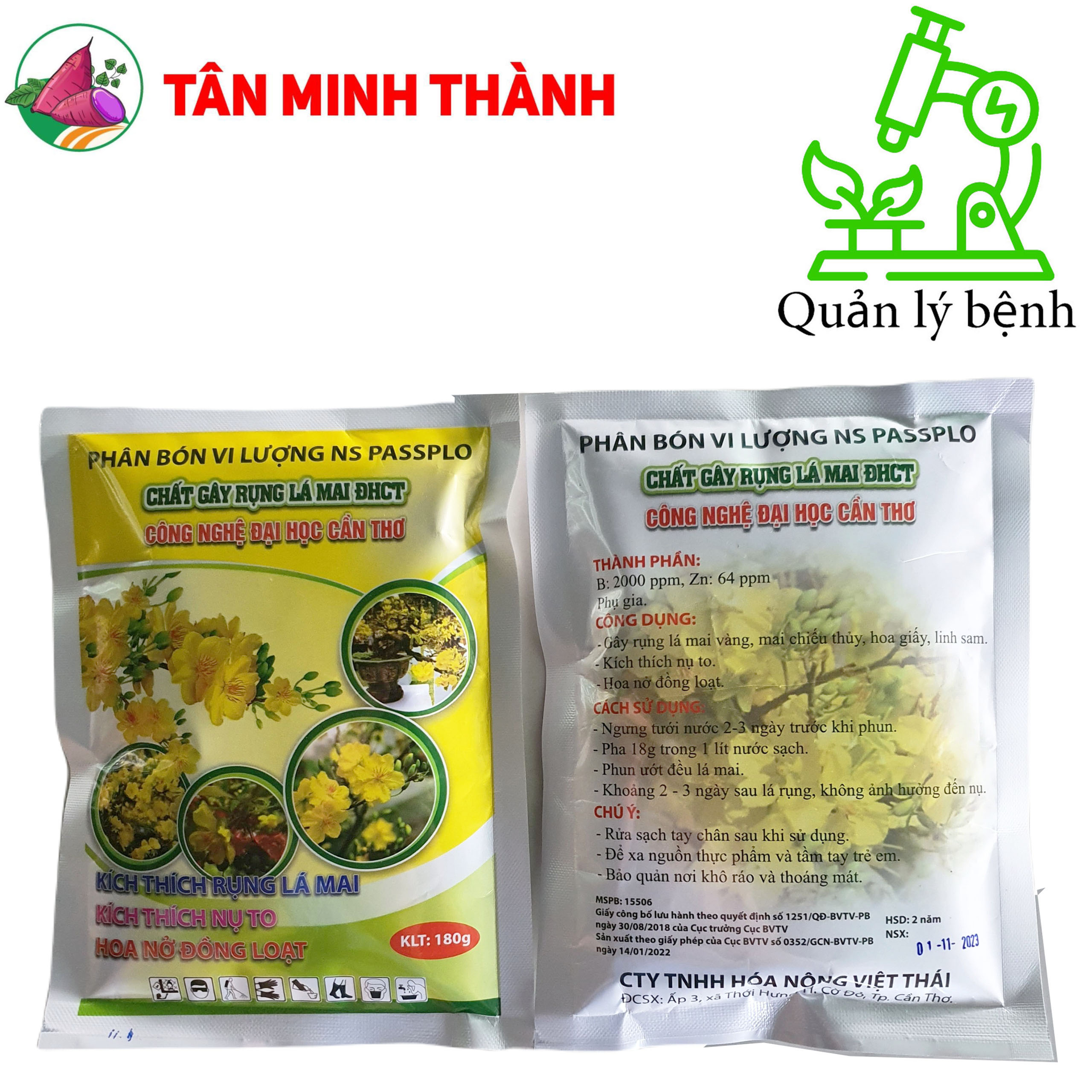 Chất Rụng Lá Mai Vàng Đại Học Cần Thơ - Kích thích nụ to, hoa nở đồng loạt, mai vàng nhiều hoa