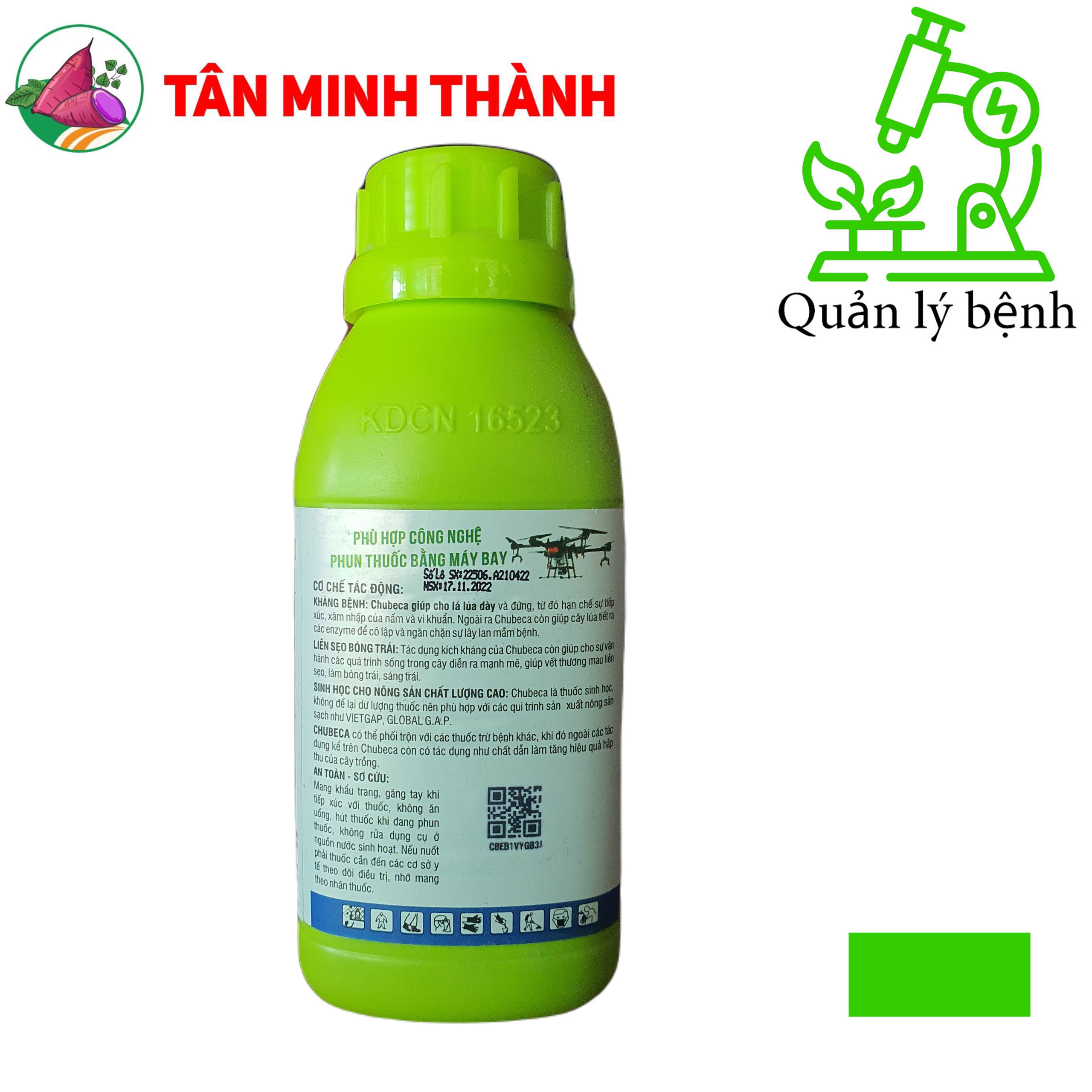 Chubeca 1.8SL - Thuốc trừ bệnh đạo ôn, khô vằn, cháy bìa lá, thán thư, đốm nâu, ghẻ nhám cam, lỡ cổ rễ, héo rũ