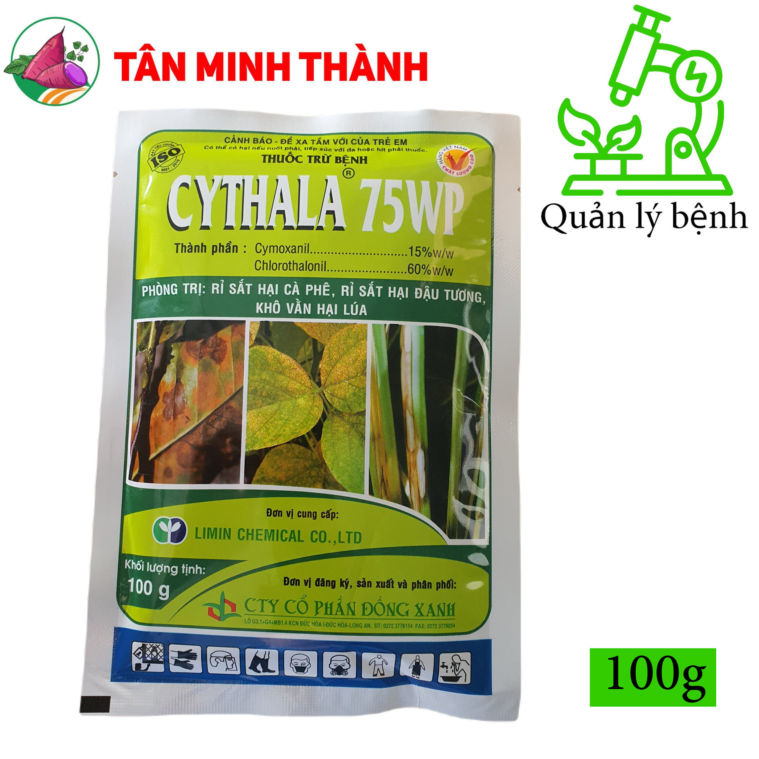 Cythala 75WP - Thuốc đặc trị trừ bệnh rỉ sắt, khô vằn