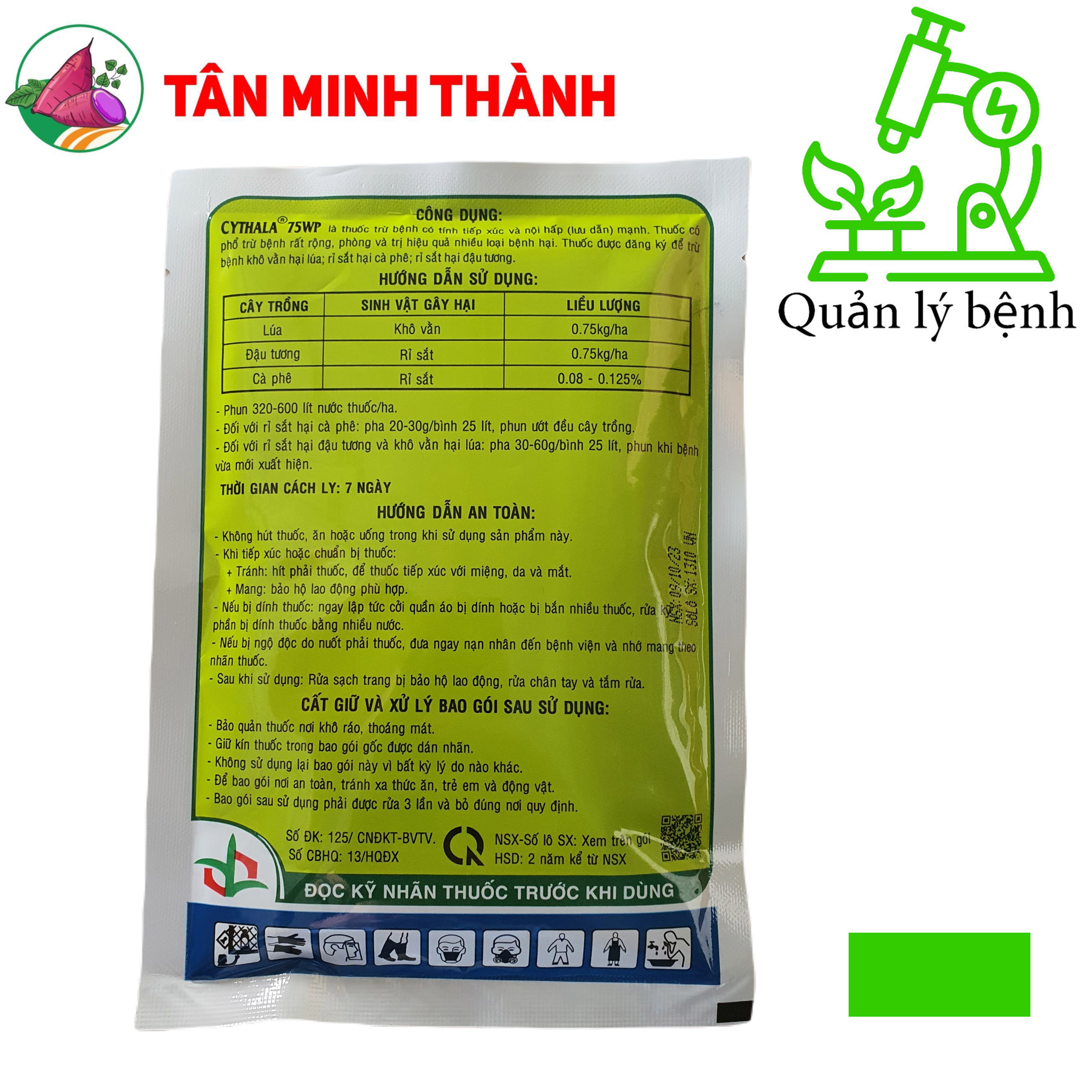Cythala 75WP - Thuốc đặc trị trừ bệnh rỉ sắt, khô vằn