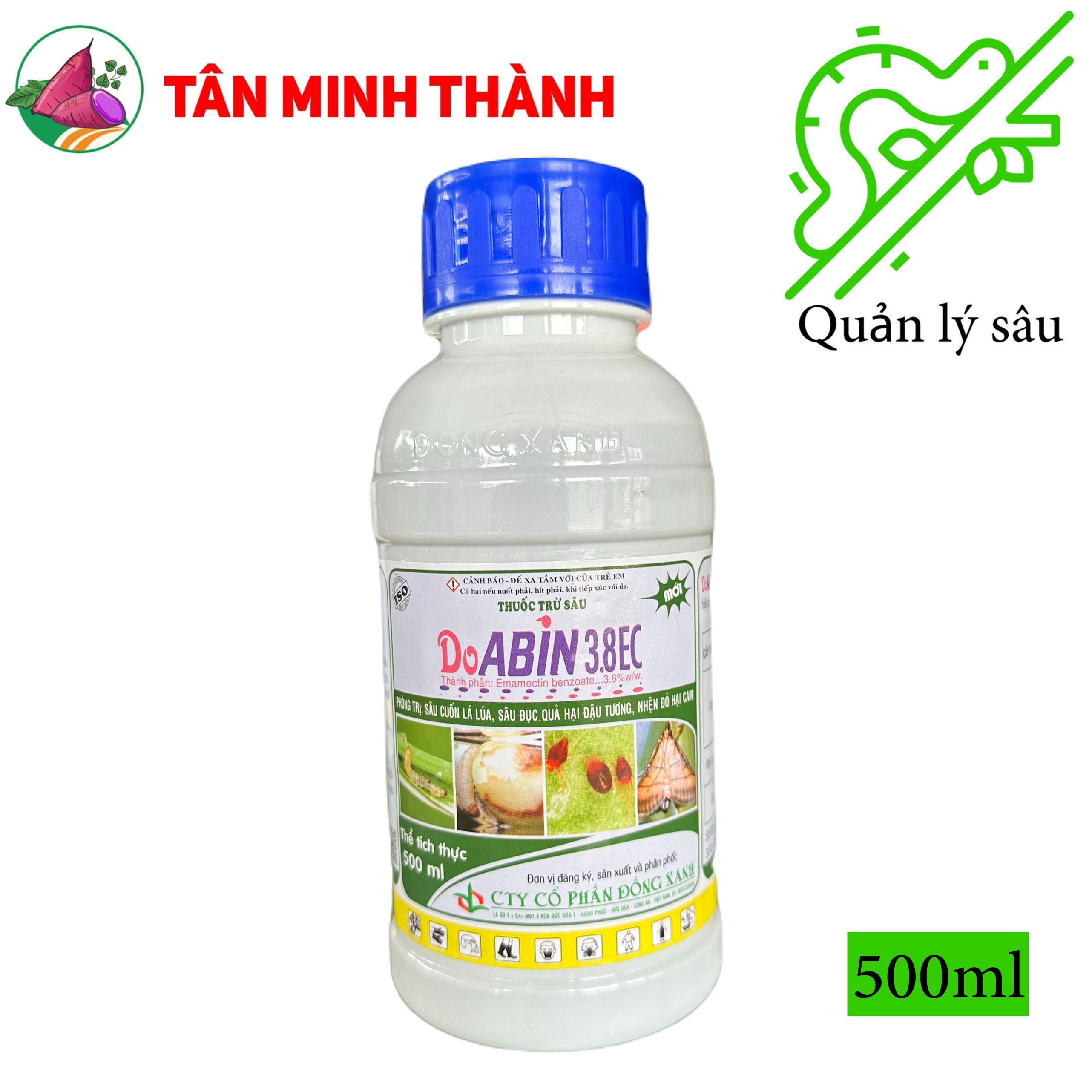 Doabin 3.8EC - Thuốc trừ sâu sinh học đặc trị sâu cuốn lá, nhện đỏ, sâu đục trái, sâu xanh, sâu đất, sâu ăn tạp