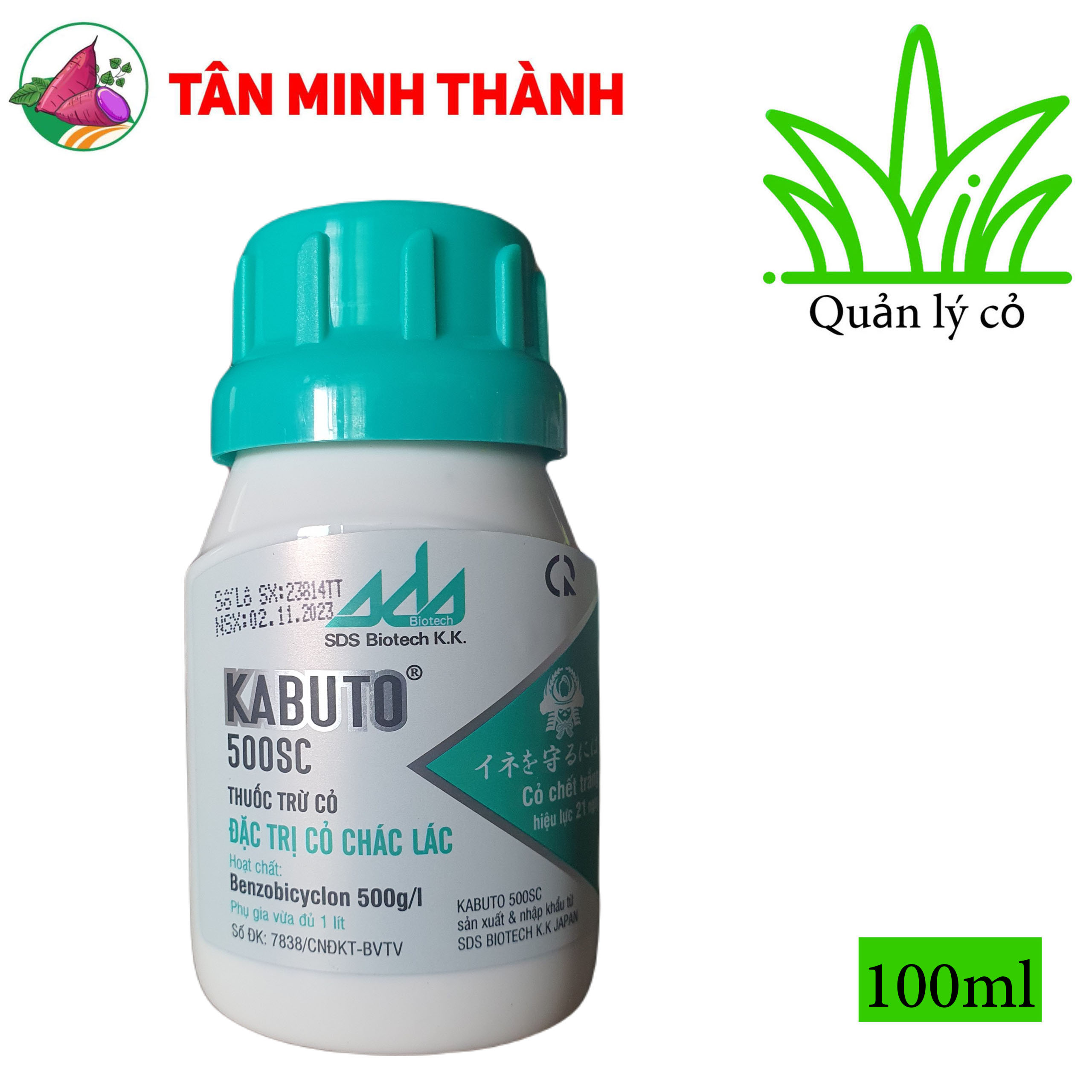 Kabuto 500SC - Tân Thành - Thuốc đặc trị diệt cỏ chác lác cho ruộng lúa