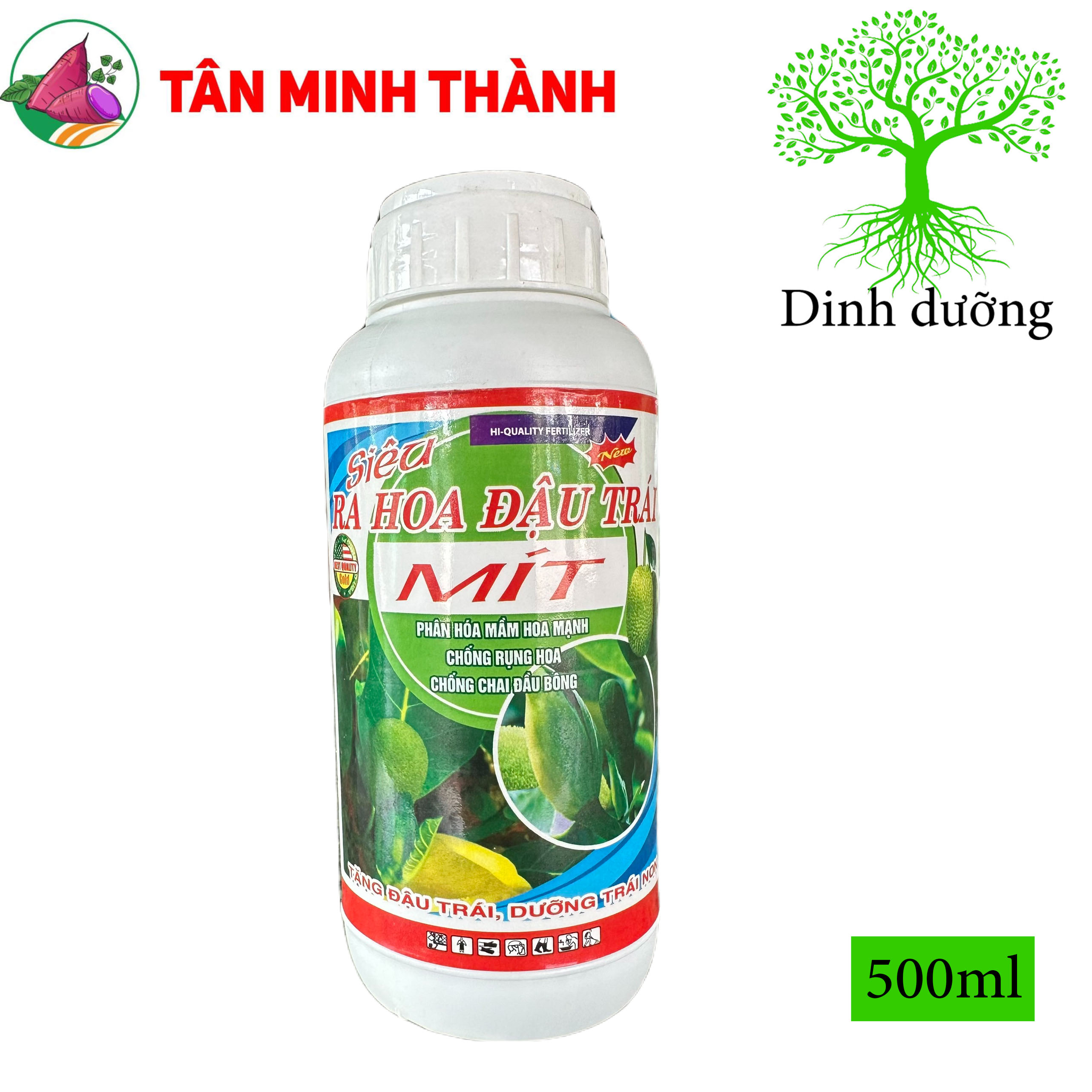 Siêu ra hoa đậu trái Mít 999 - Phân hóa mầm hoa, đậu trái chống rụng hoa, chống chai đầu bông