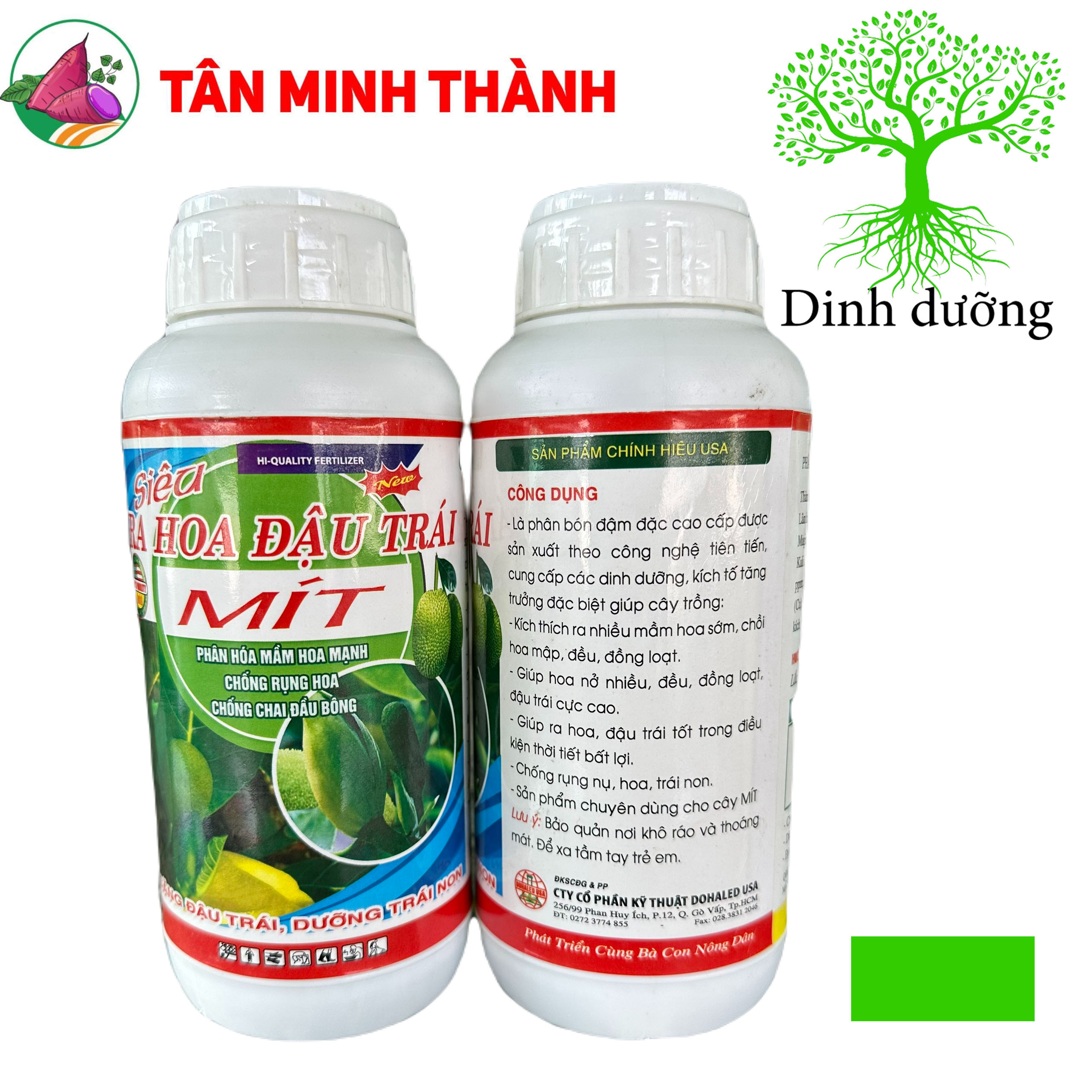 Siêu ra hoa đậu trái Mít 999 - Phân hóa mầm hoa, đậu trái chống rụng hoa, chống chai đầu bông