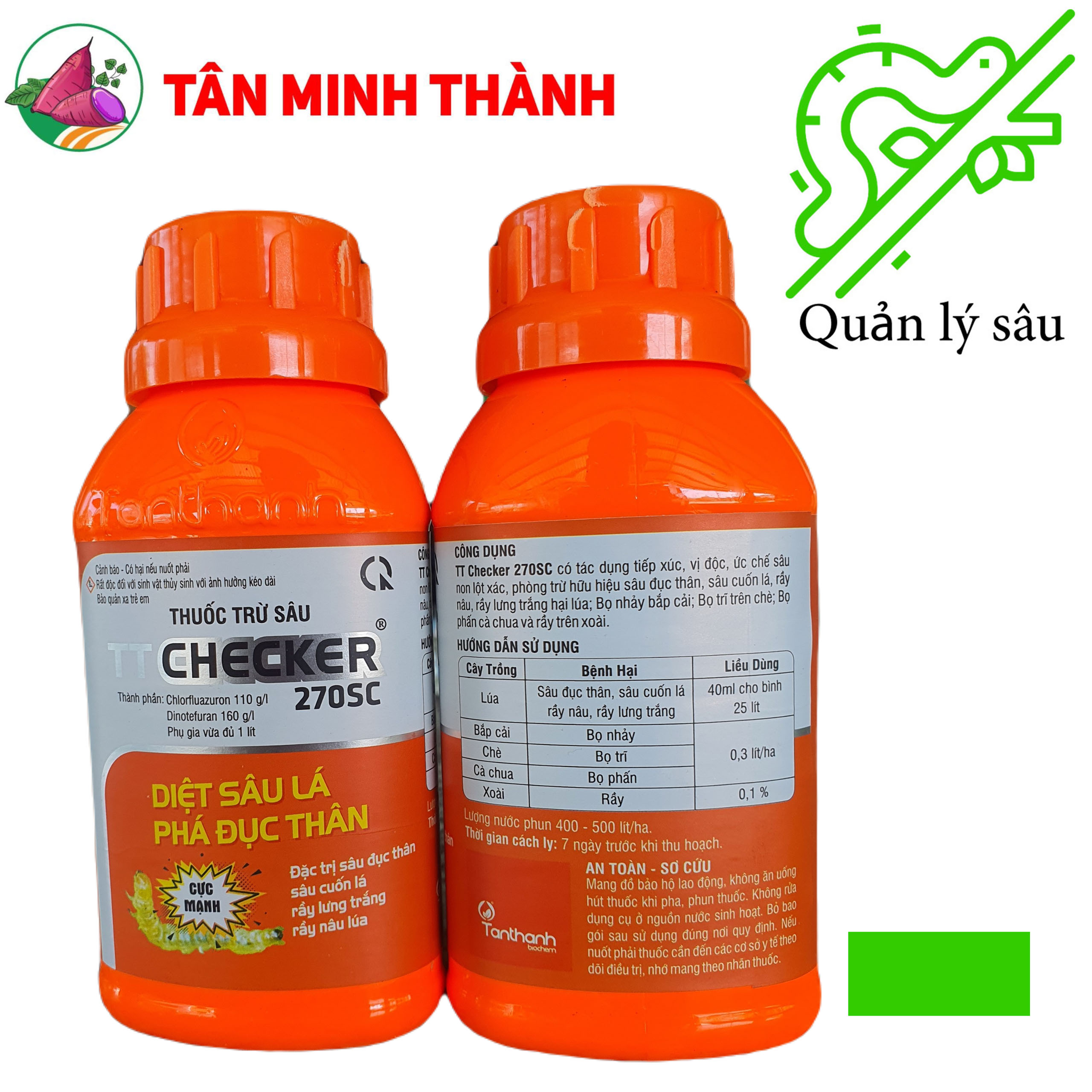 TT CHECKER 270SC - Thuốc đặc trị sâu đục thân, sâu cuốn lá, rầy lương trắng, rầy nâu