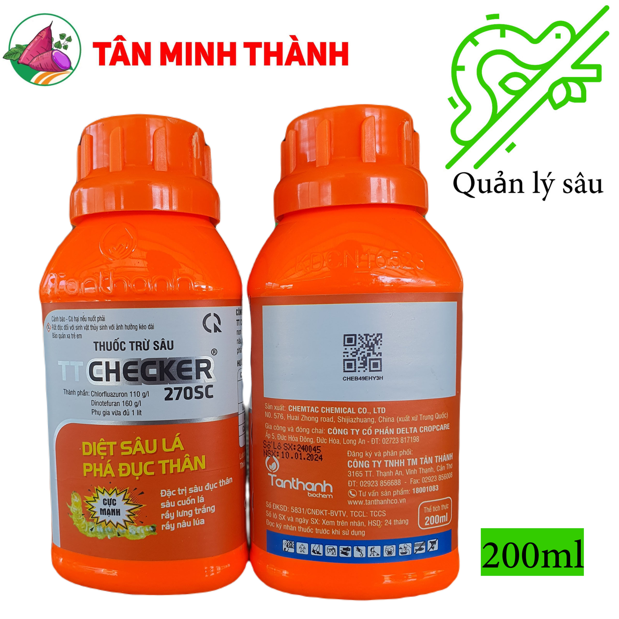 TT CHECKER 270SC - Thuốc đặc trị sâu đục thân, sâu cuốn lá, rầy lương trắng, rầy nâu