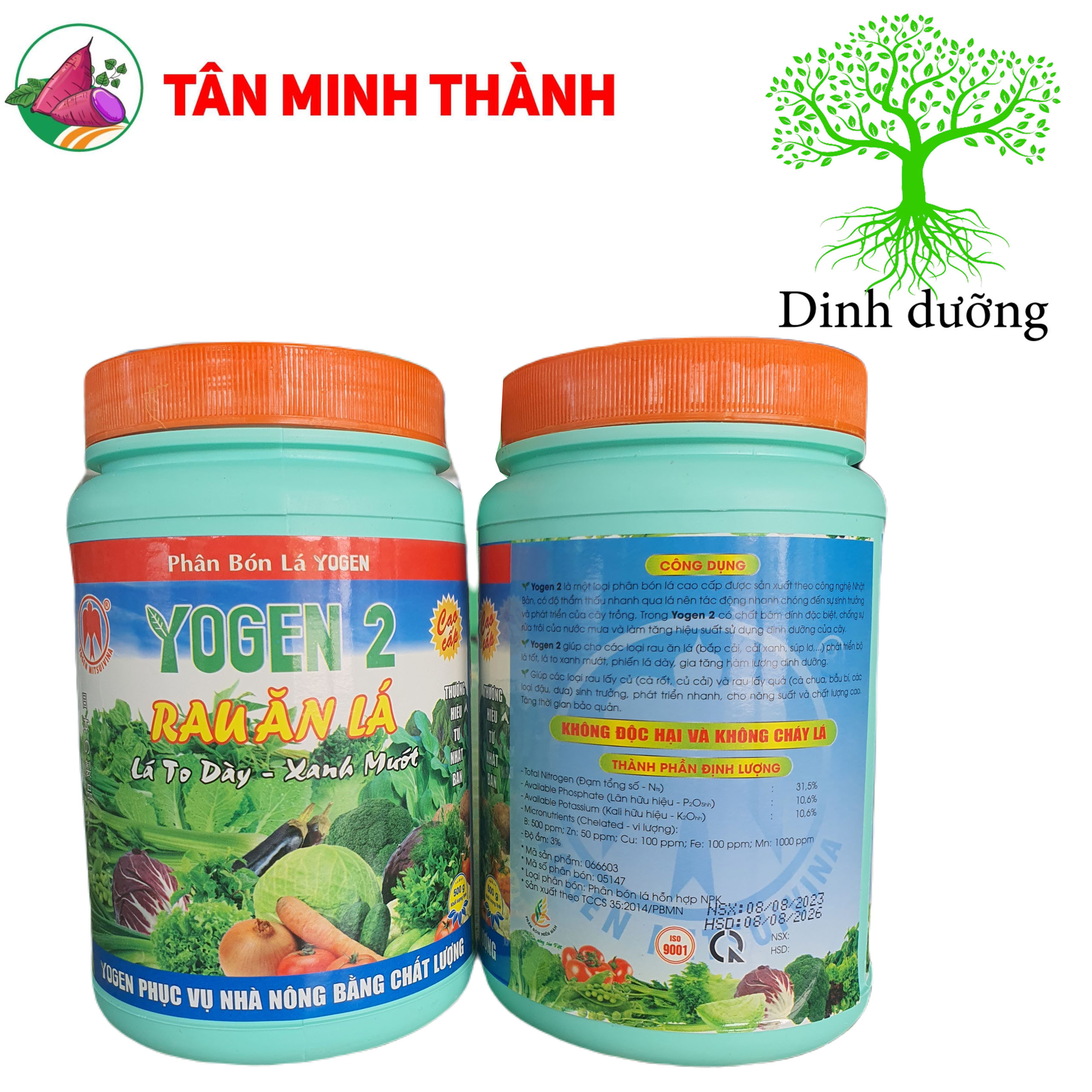 Yogen 2 - Rau Ăn Lá - Thuốc kích thích sinh trưởng, to lá, dày lá, to củ